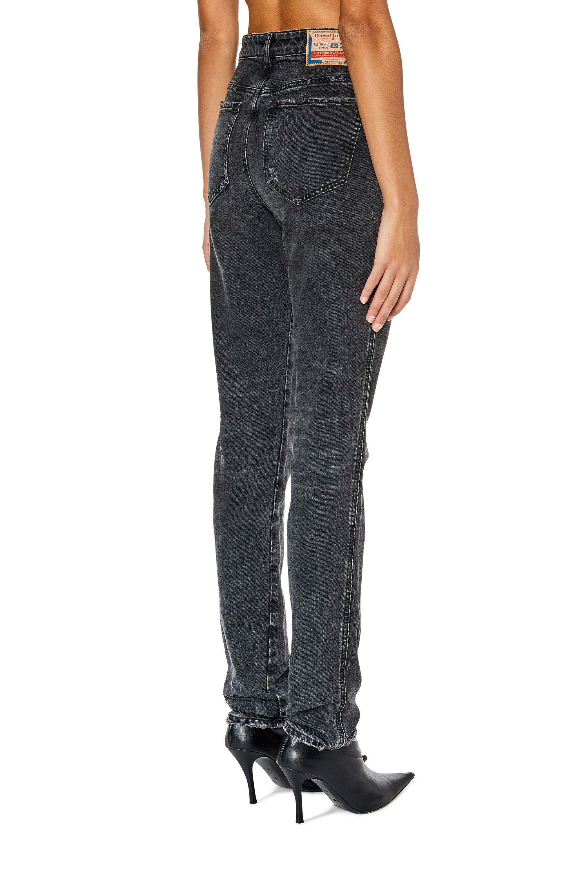 Diesel - 1994 09E78 Straight Jeans, Black/Dark grey - Image 4