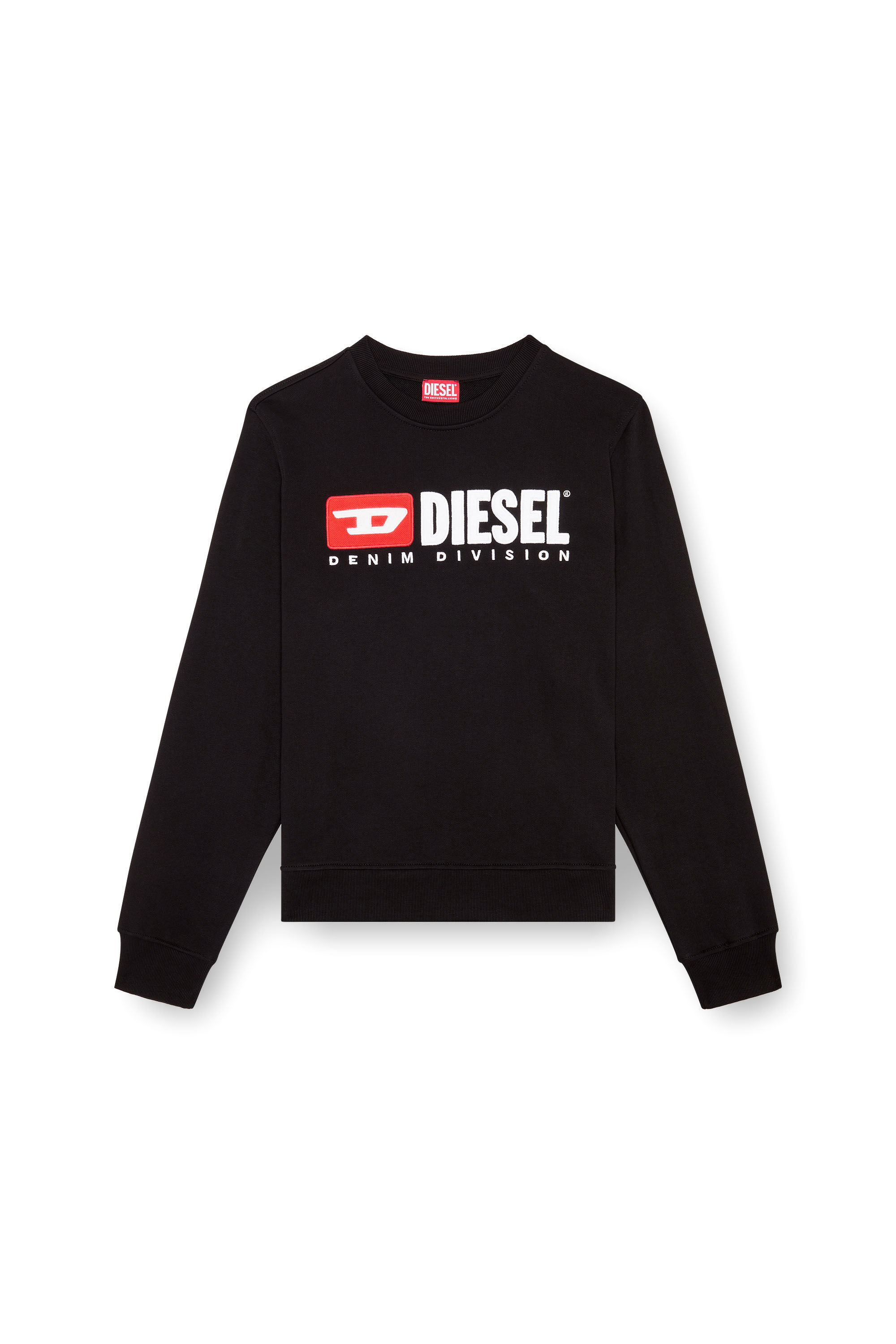 Diesel - S-BOXT-DIV, Man's Sweatshirt with Denim Division logo in Black - 2