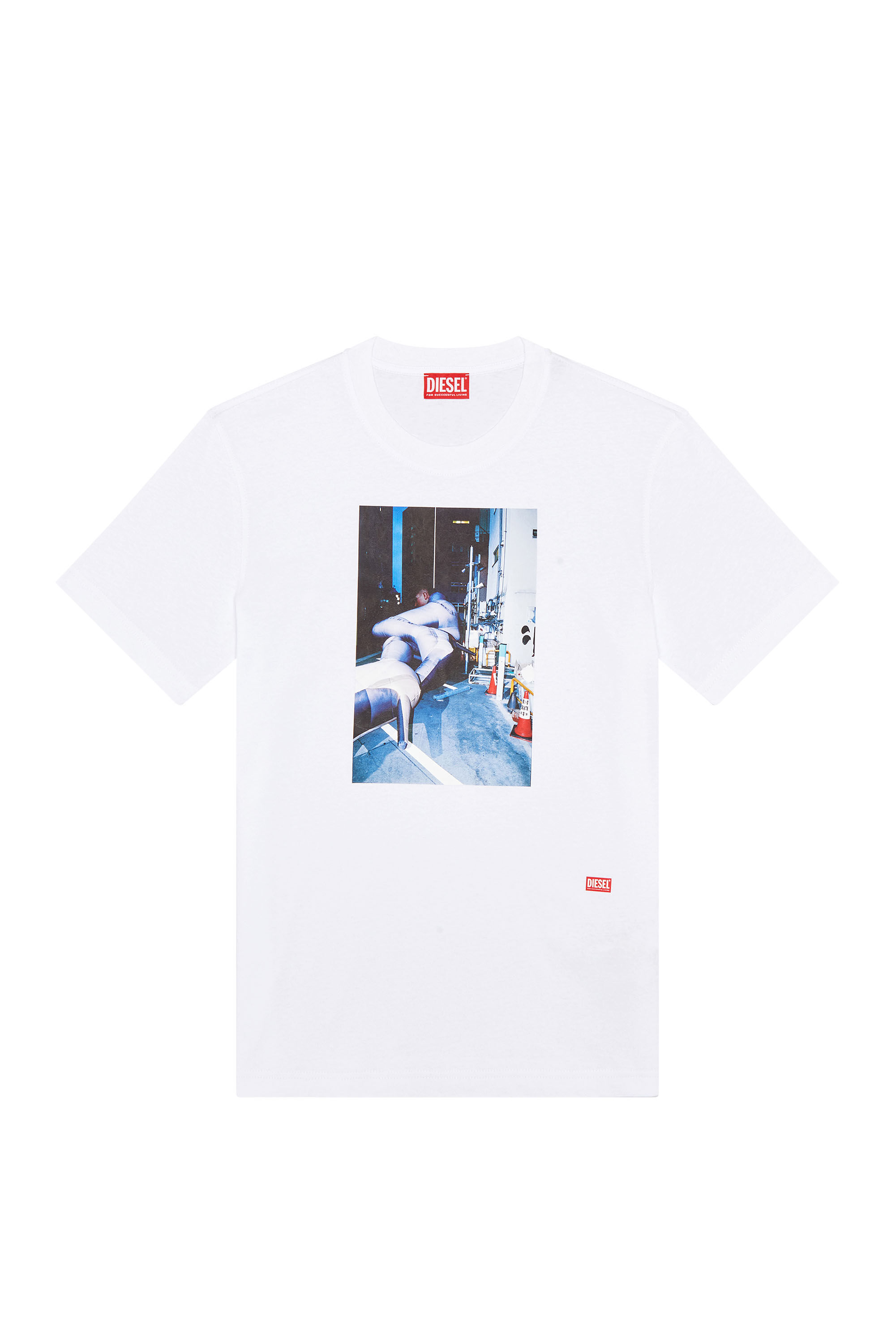 Men s T shirt with front photo print T DIEGOR L5 Diesel