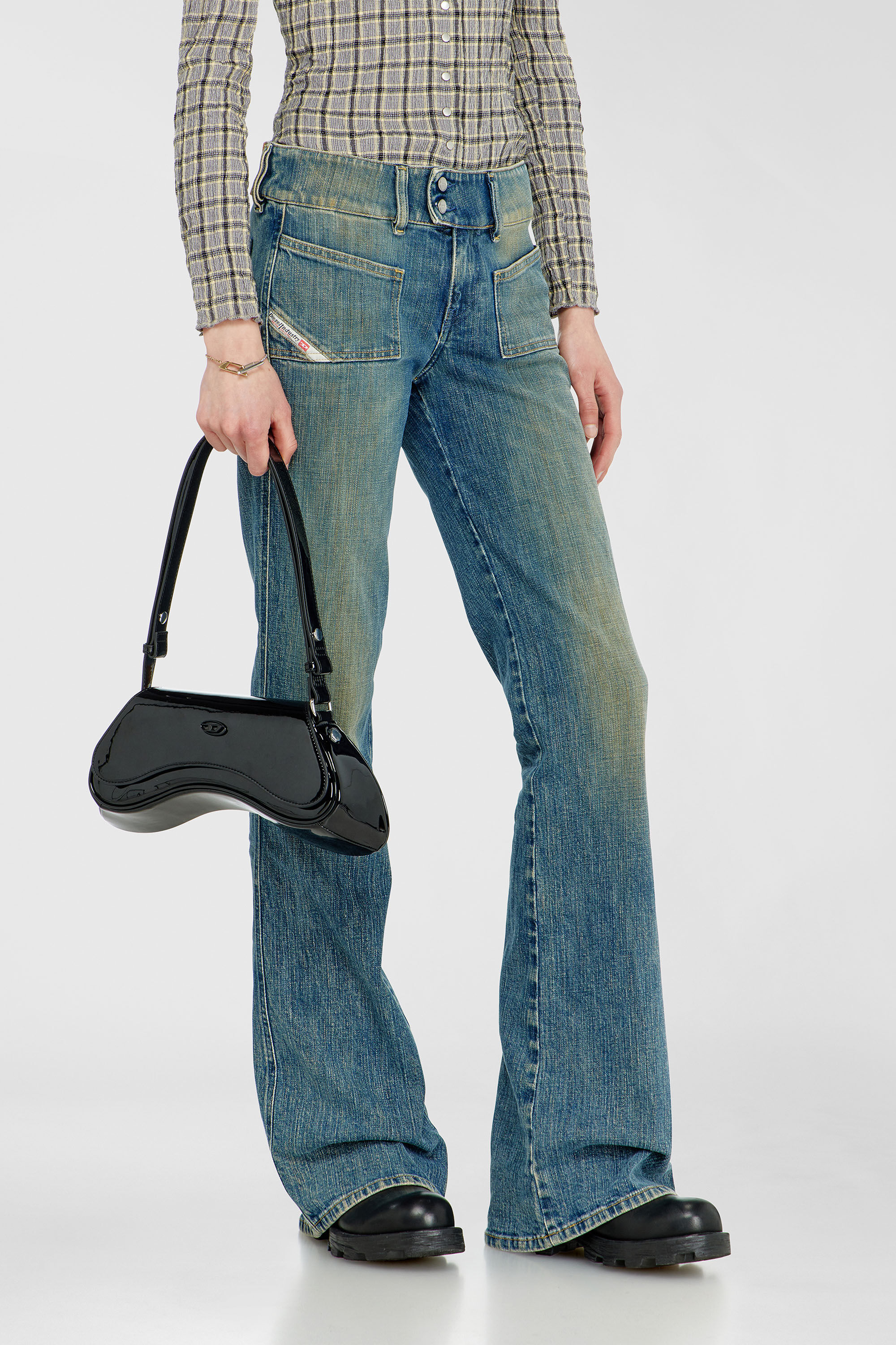 Diesel - Woman's Bootcut Jeans D-Hush 007EJ, Medium blue - 7