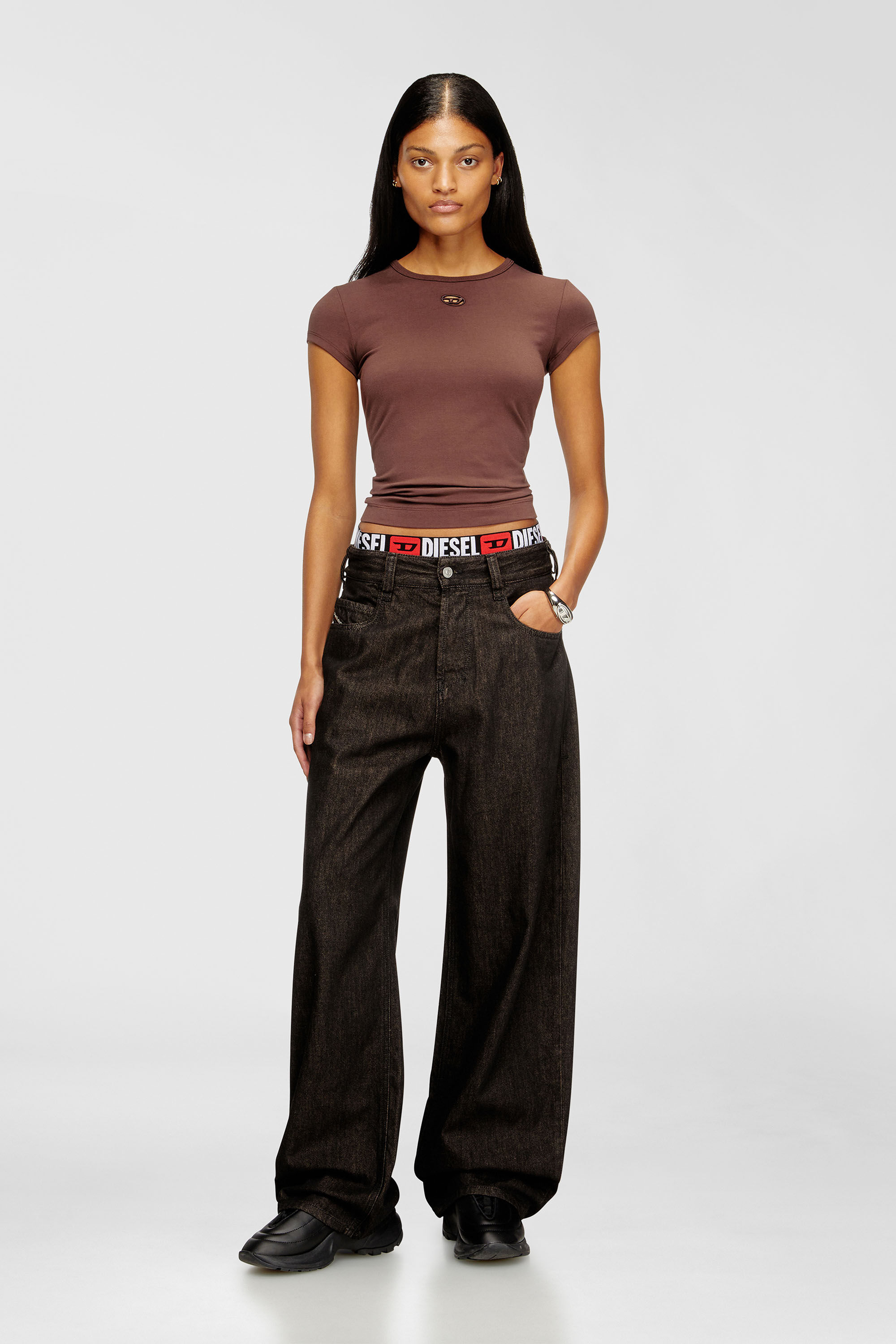 Diesel - Unisex's Relaxed Jeans 1997 D-Enim-M 09N25, Black/Dark grey - 5