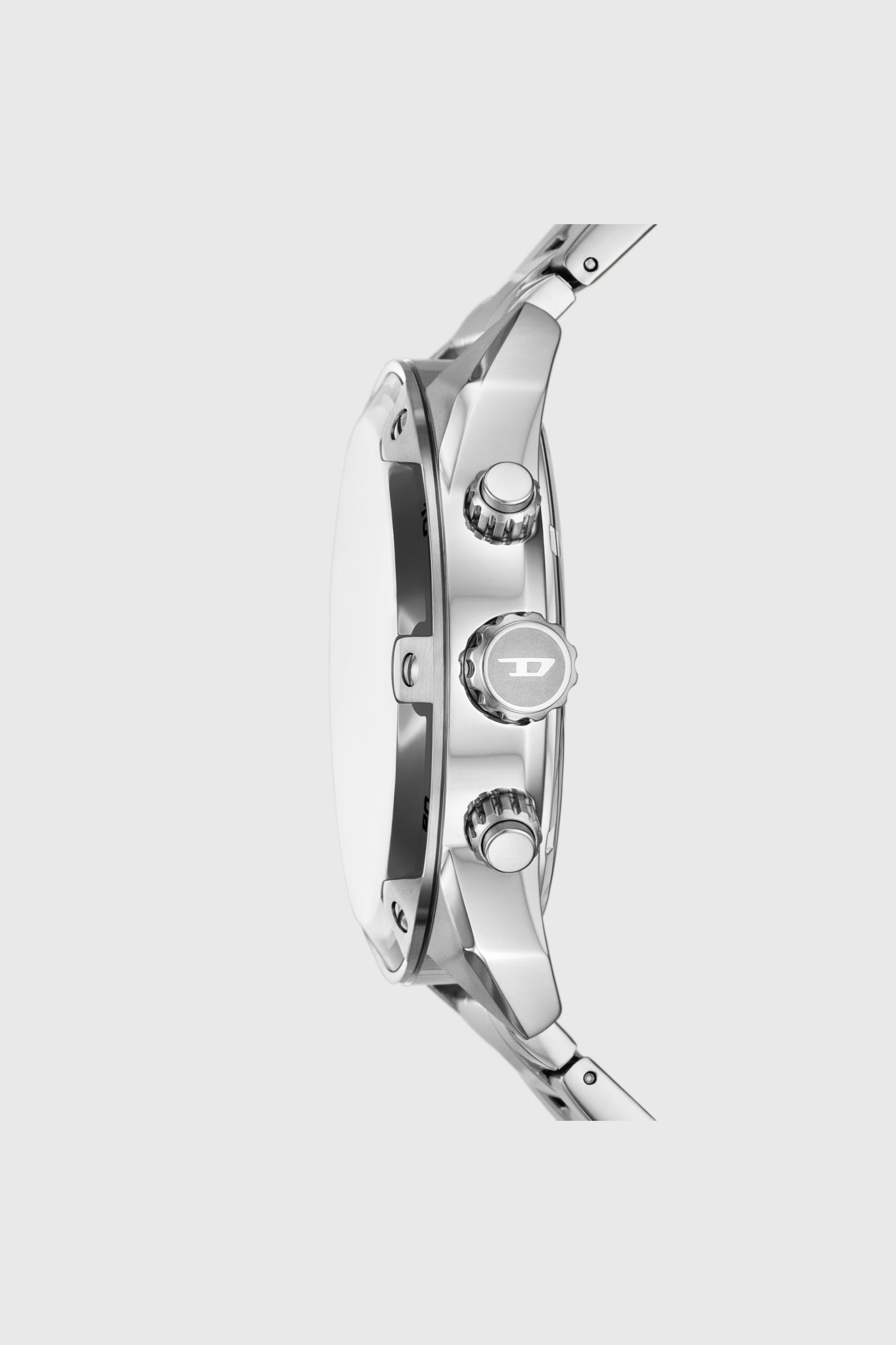 Diesel - DZ4677, Man's Diesel Spiked Chronograph Stainless Steel Watch in Silver - 3