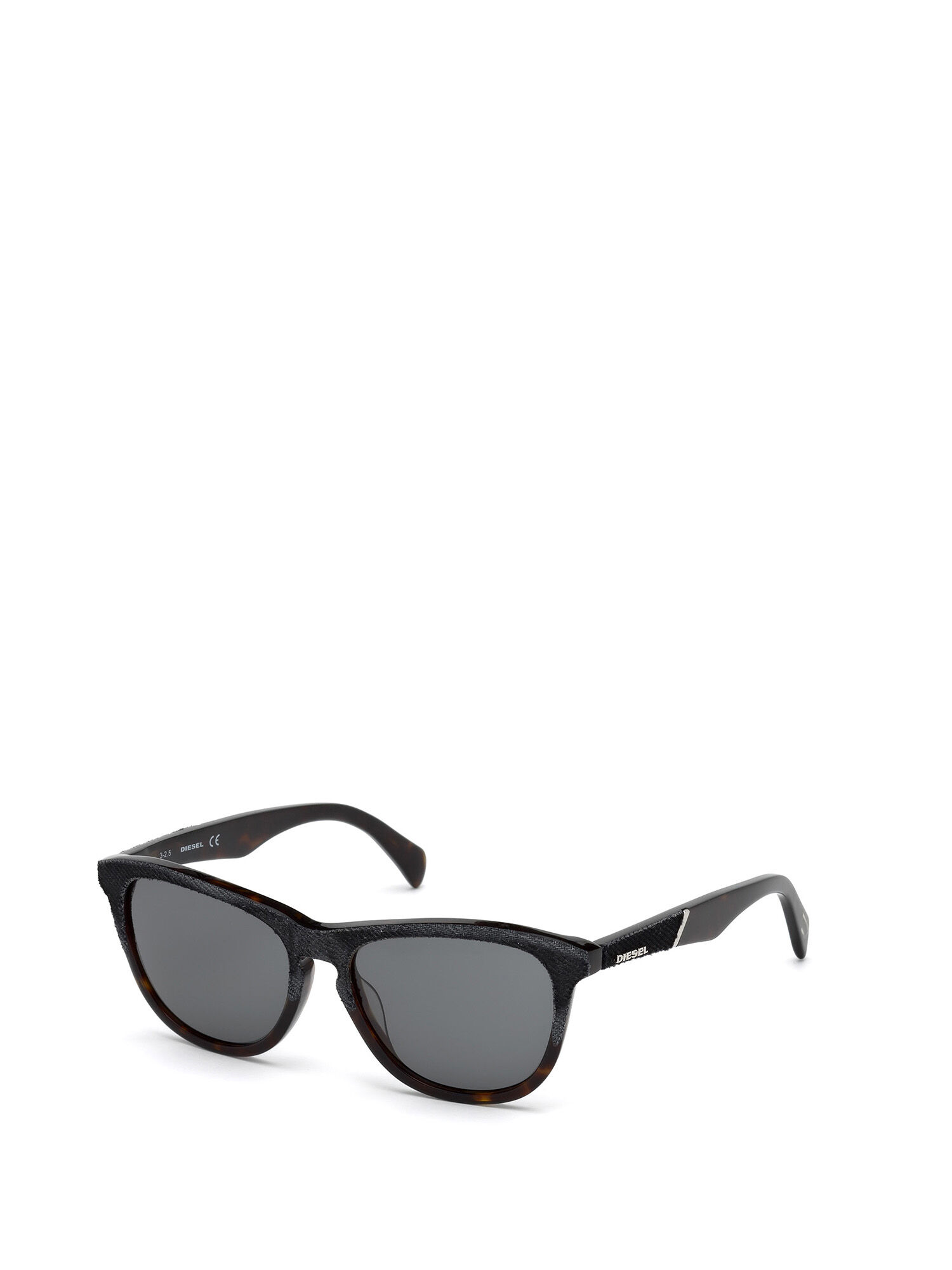 Diesel - DM0192, Unisex's Eyewear with denim frame front and detail in Dark Blue - 5