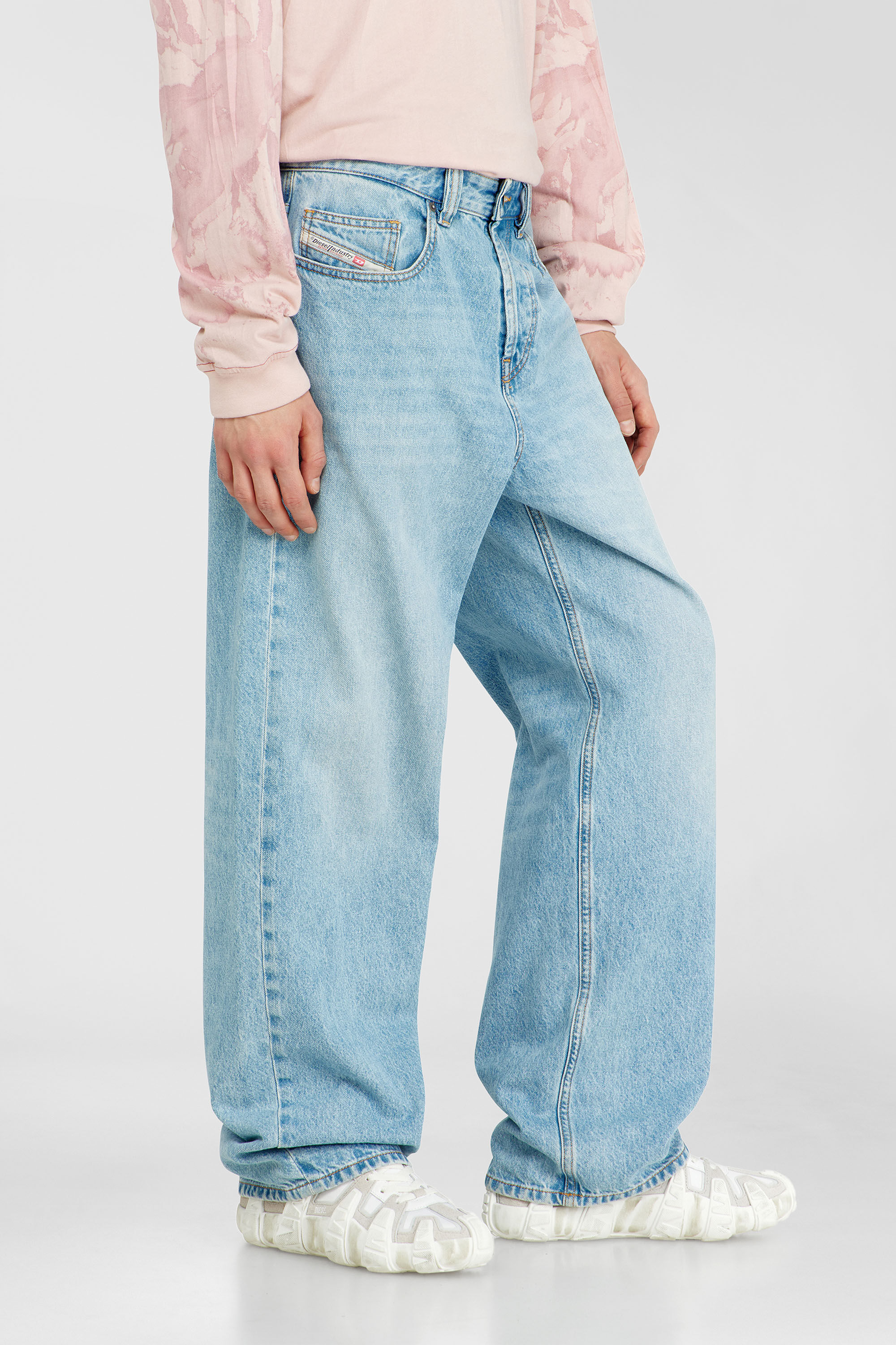 Diesel - Man's Relaxed Jeans 2001 D-Macro 09I29, Light Blue - 7