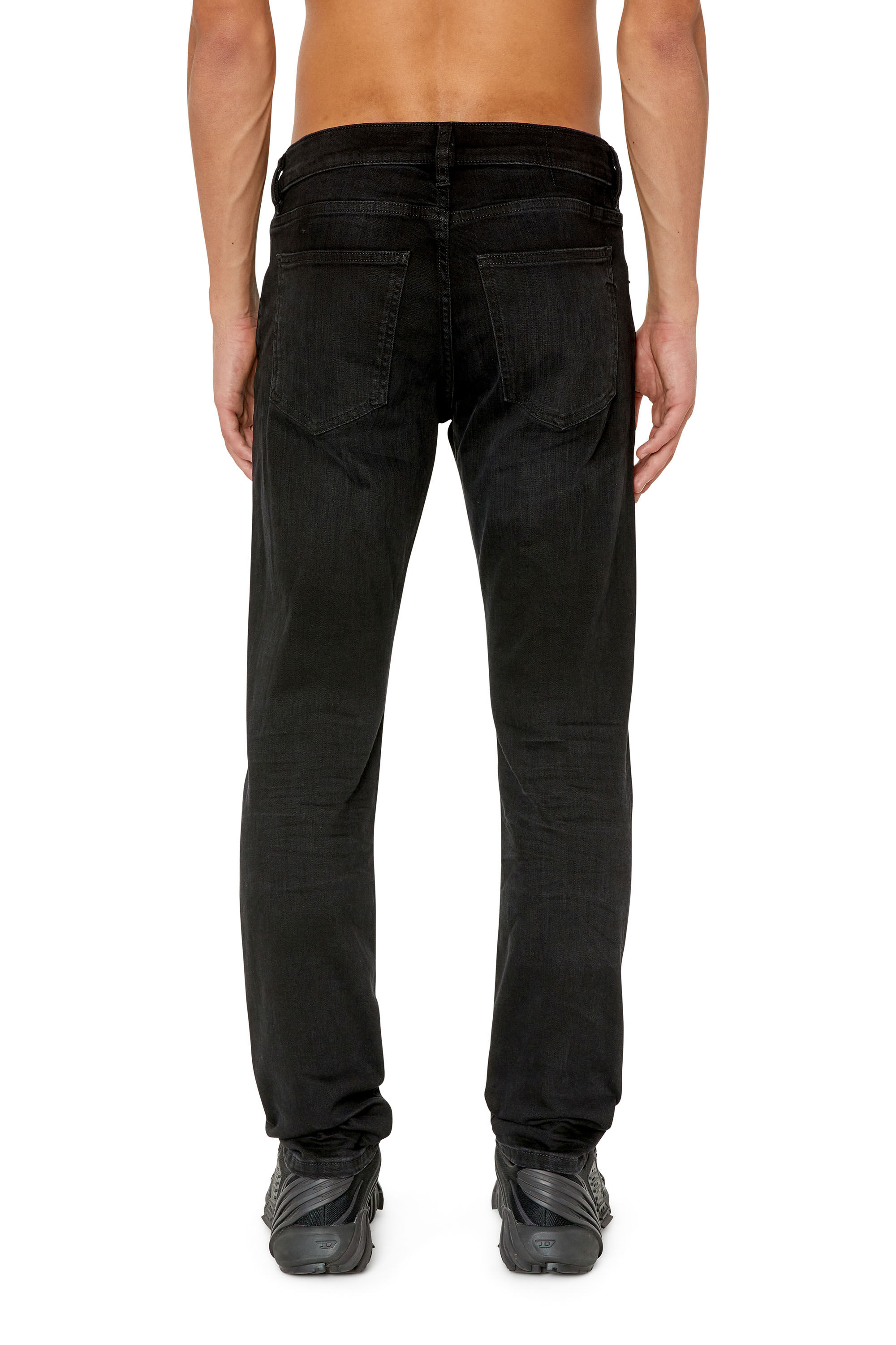 Diesel - 2019 D-Strukt 0TFAS Slim Jeans, Black/Dark grey - Image 4