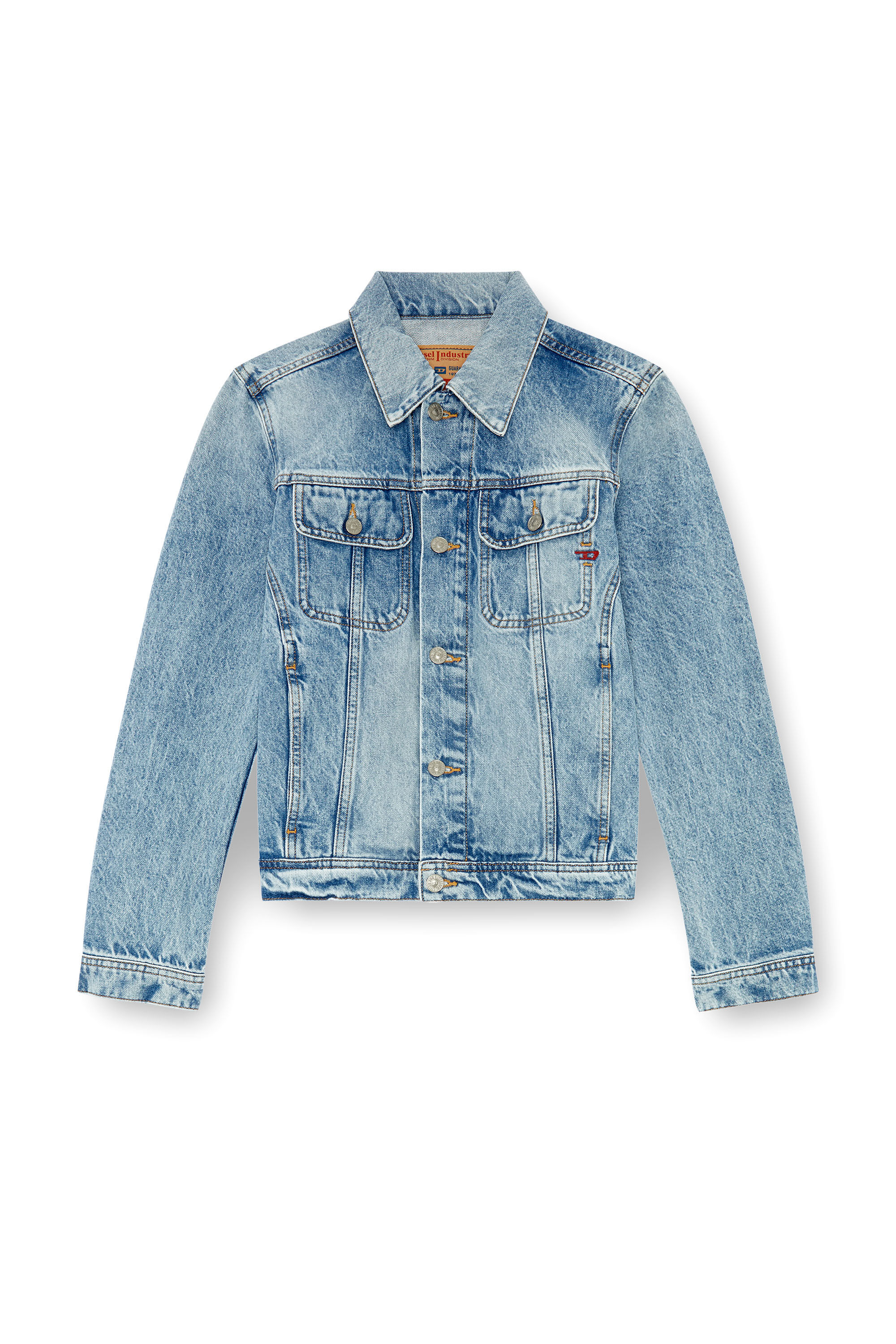 Diesel - DE-BONNY, Woman's Trucker jacket in denim in Light Blue - 6