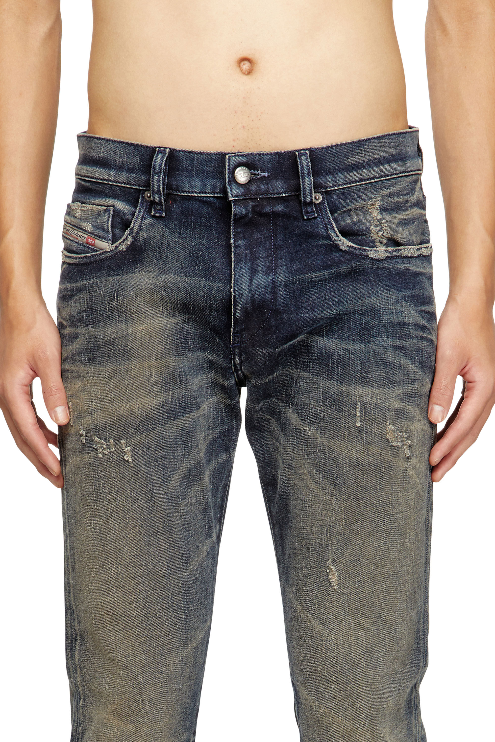 Diesel - Man's Slim Jeans 2019 D-Strukt 09M46, Dark Blue - 5