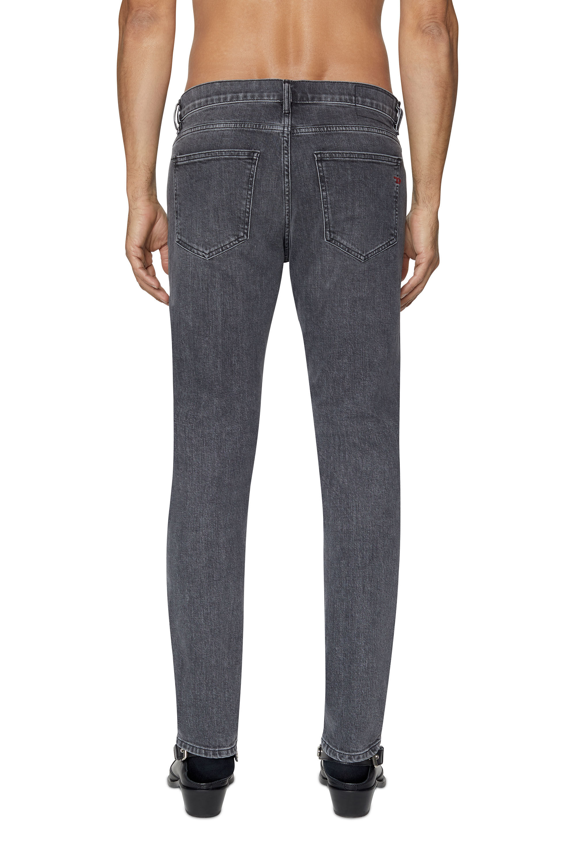 Diesel - Slim Jeans 2019 D-Strukt 09C47, Black/Dark grey - Image 4