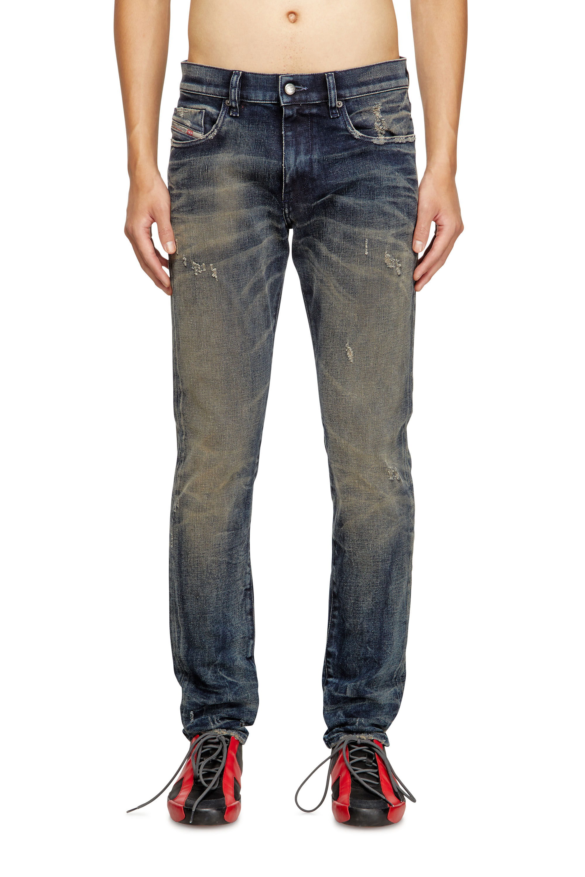 Diesel - Man's Slim Jeans 2019 D-Strukt 09M46, Dark Blue - 3