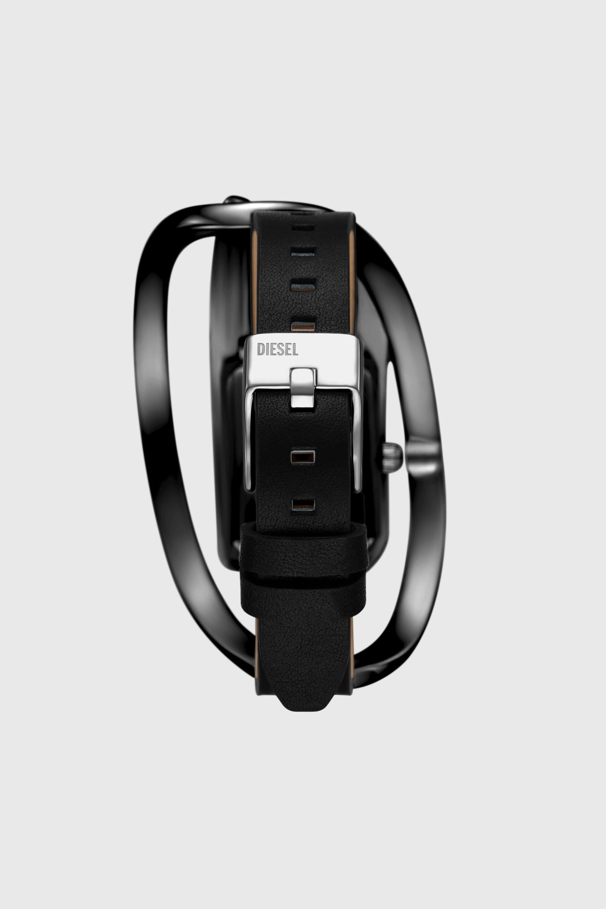 Diesel - DZ5629 WATCH, Woman's Wrap-D black leather watch in Black - 2