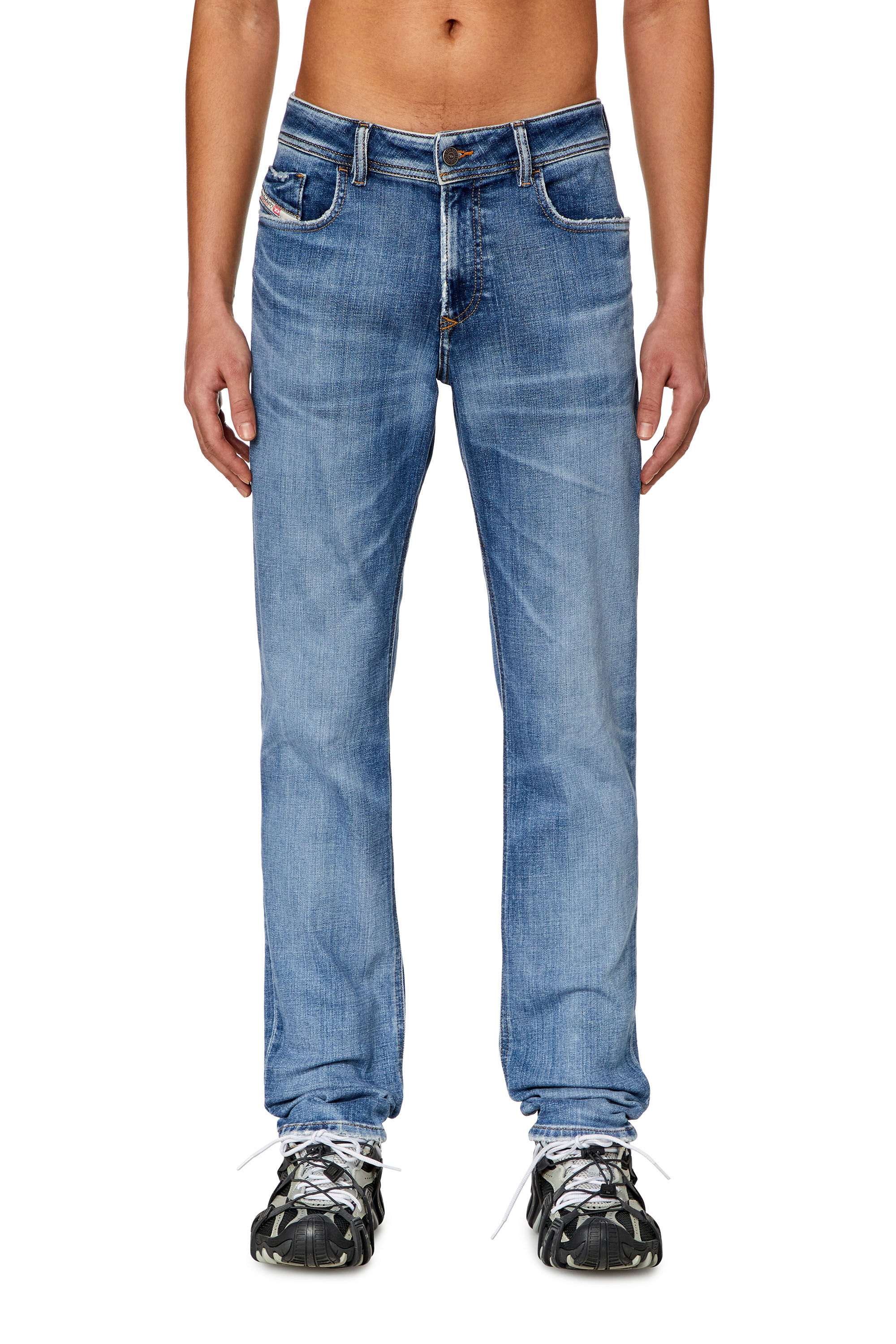 Diesel - Man's Skinny Jeans 1979 Sleenker 09H68, Medium blue - 3