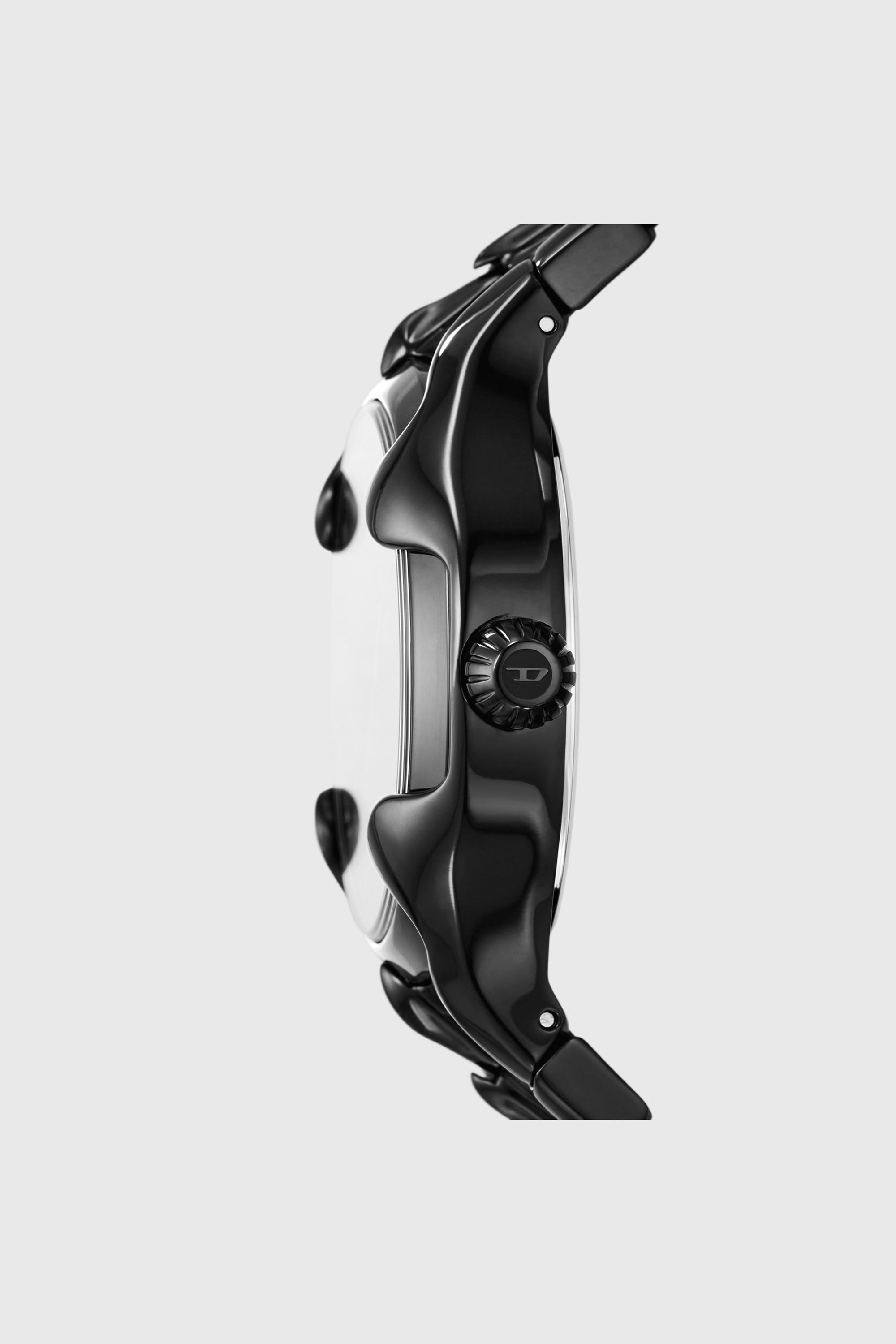 Diesel - DZ2187, Man's Vert Three-Hand Date Black Stainless Steel Watch in Black - 3