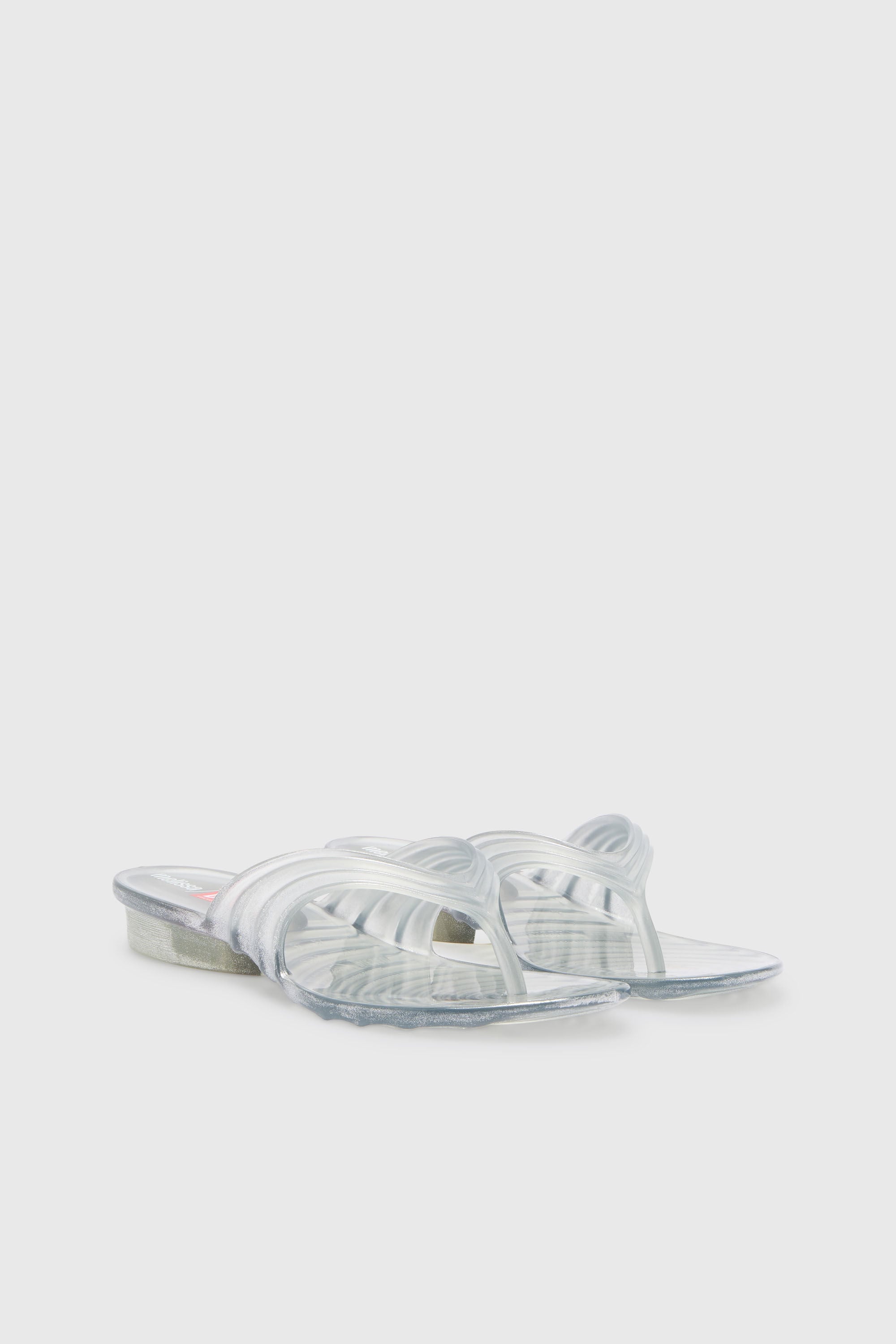 Diesel - MELISSA QUANTUM THONG, Woman's Sculptural flip-flops in Melflex&reg; in Silver - 2