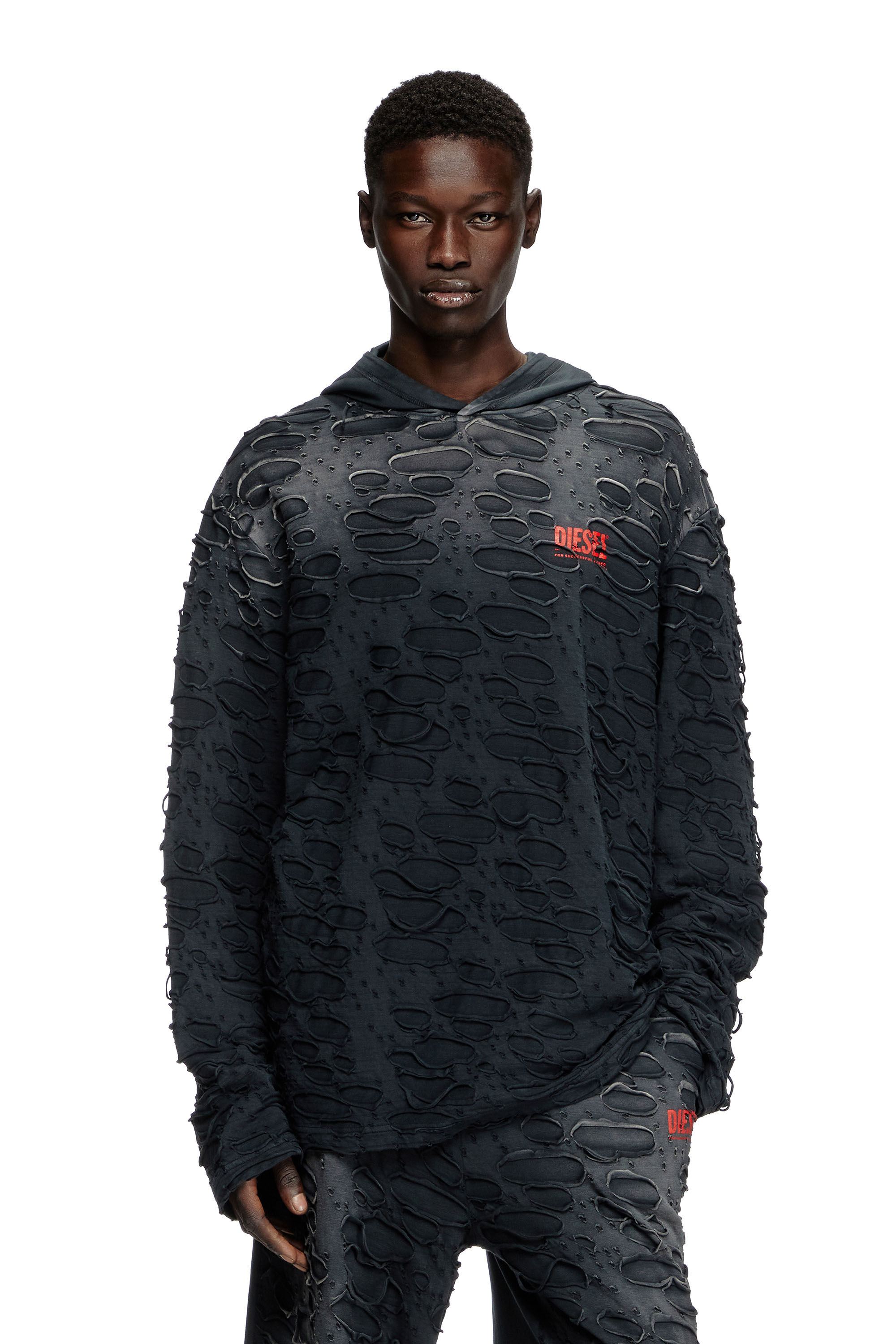 XL CHALLENGER L/S SUNSET DRIVE TEE BLACK Men's Hooded long-sleeve