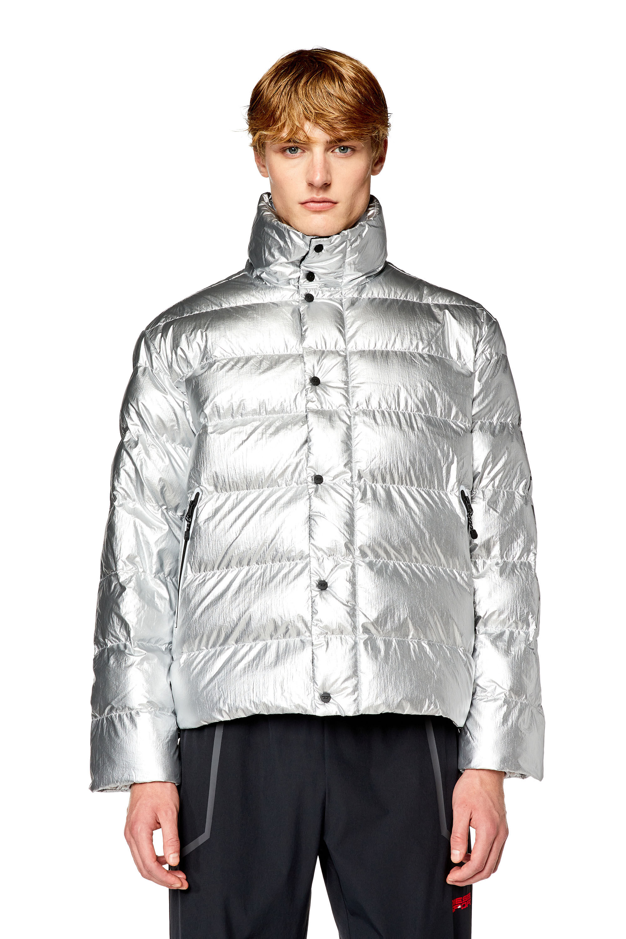 Metallic down sale jacket