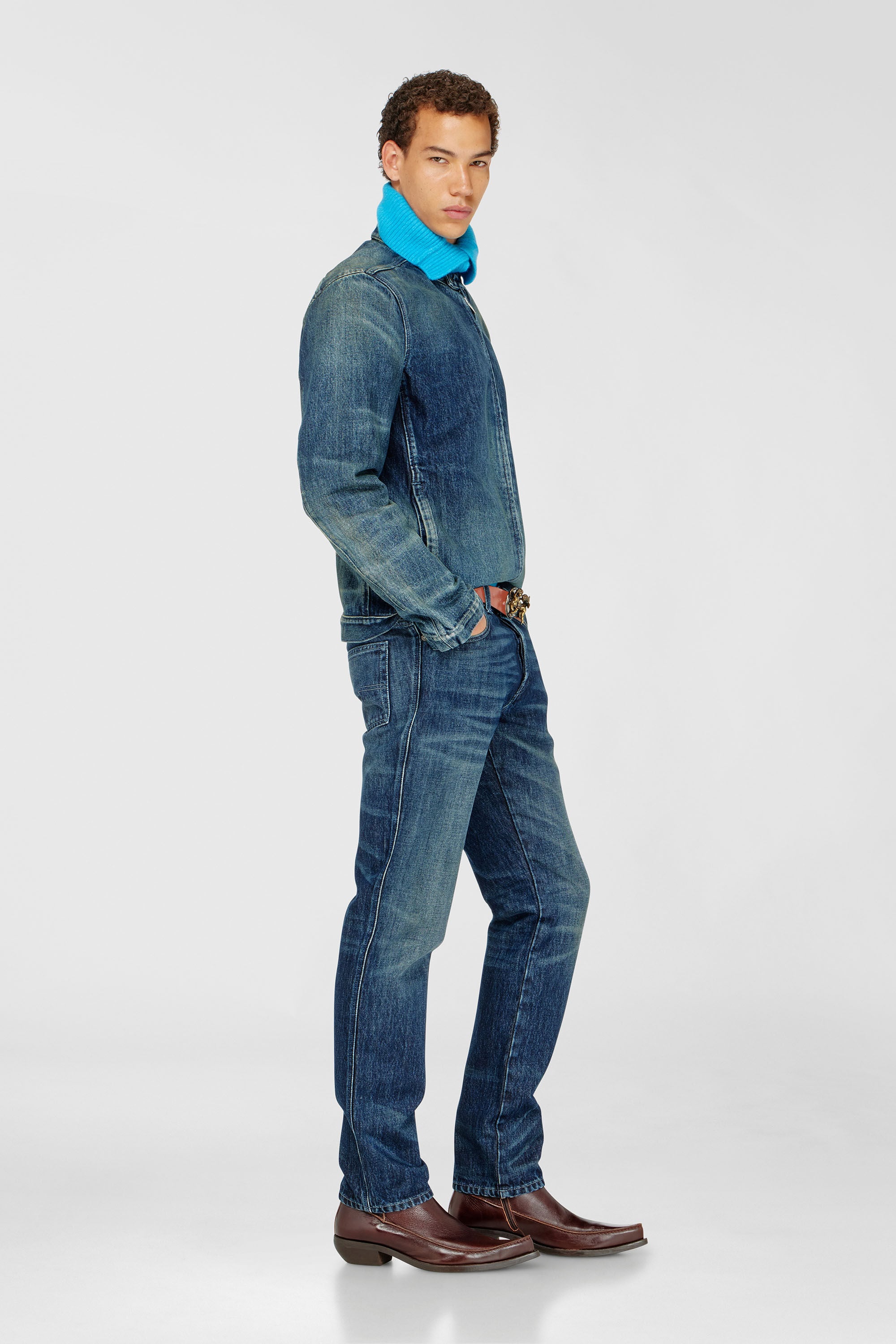 Diesel - Man's Slim Jeans 1993 D-Vyl 007FZ, Dark Blue - 2