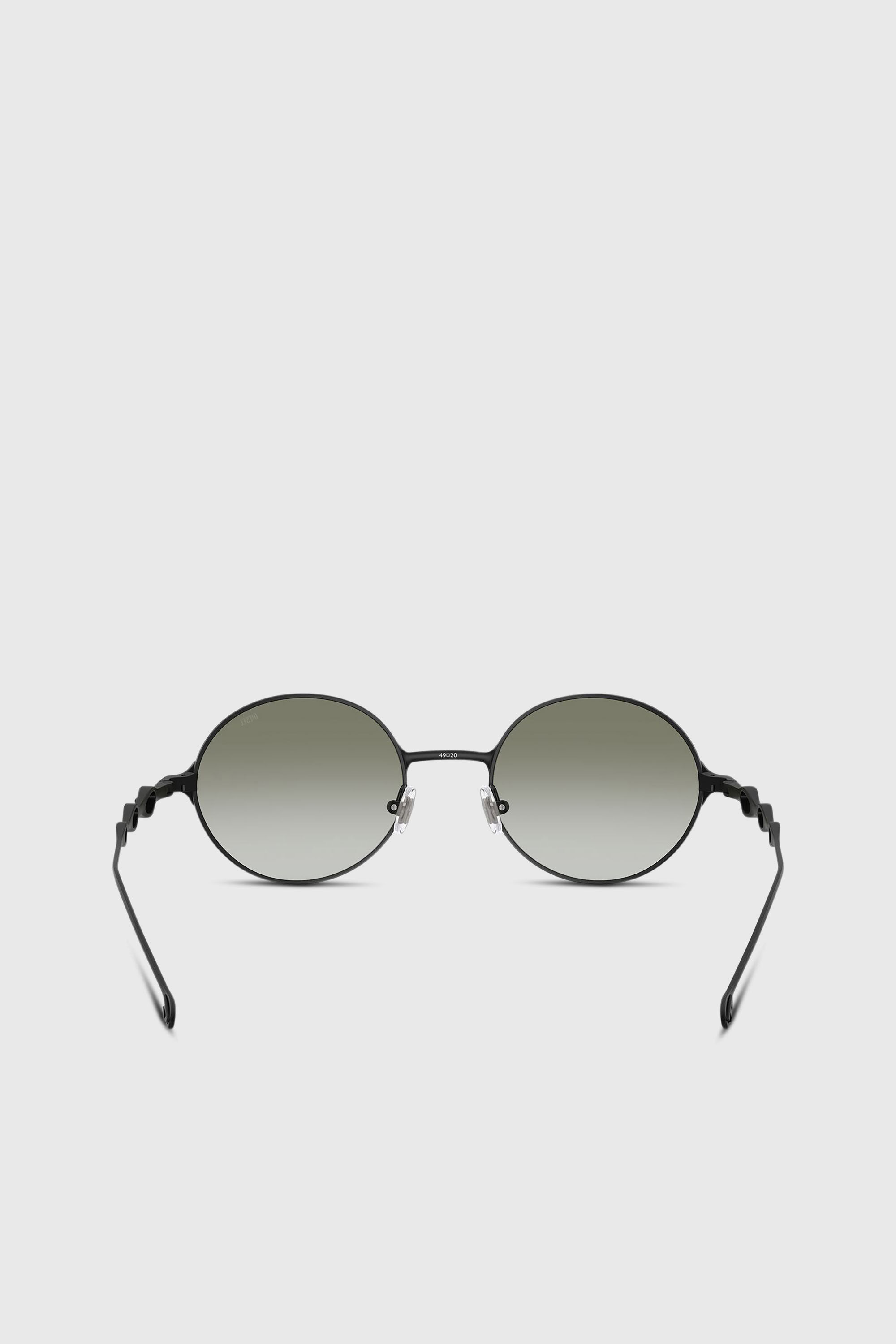 Diesel - 0DL1008, Unisex's Round sunglasses in Black/Green - 3