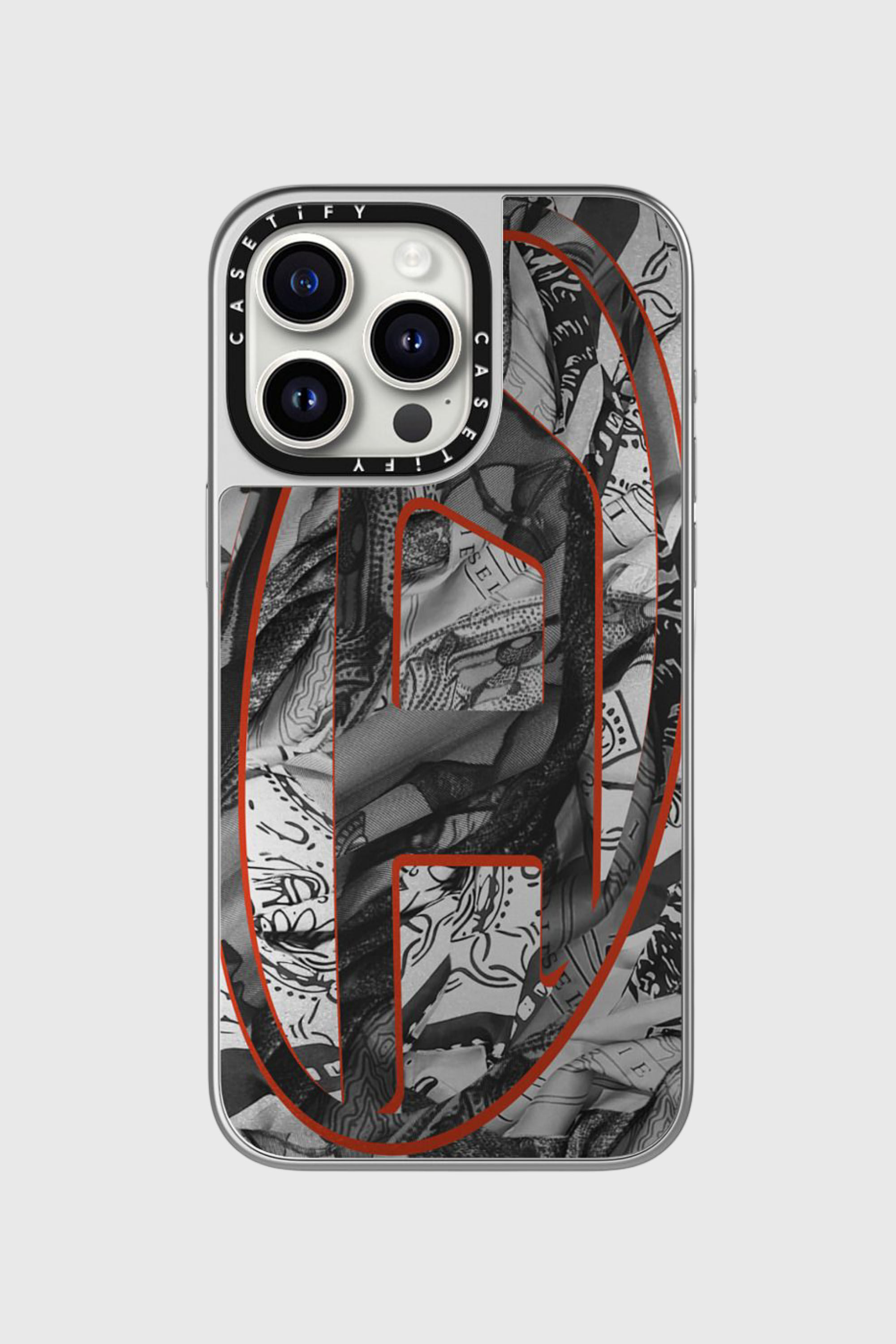 Diesel - 60337 CASETIFY MOULDED CASE, Unisex's Magsafe Bandana Case iPhone 15 Pro Max in Multicolor/Black - 3