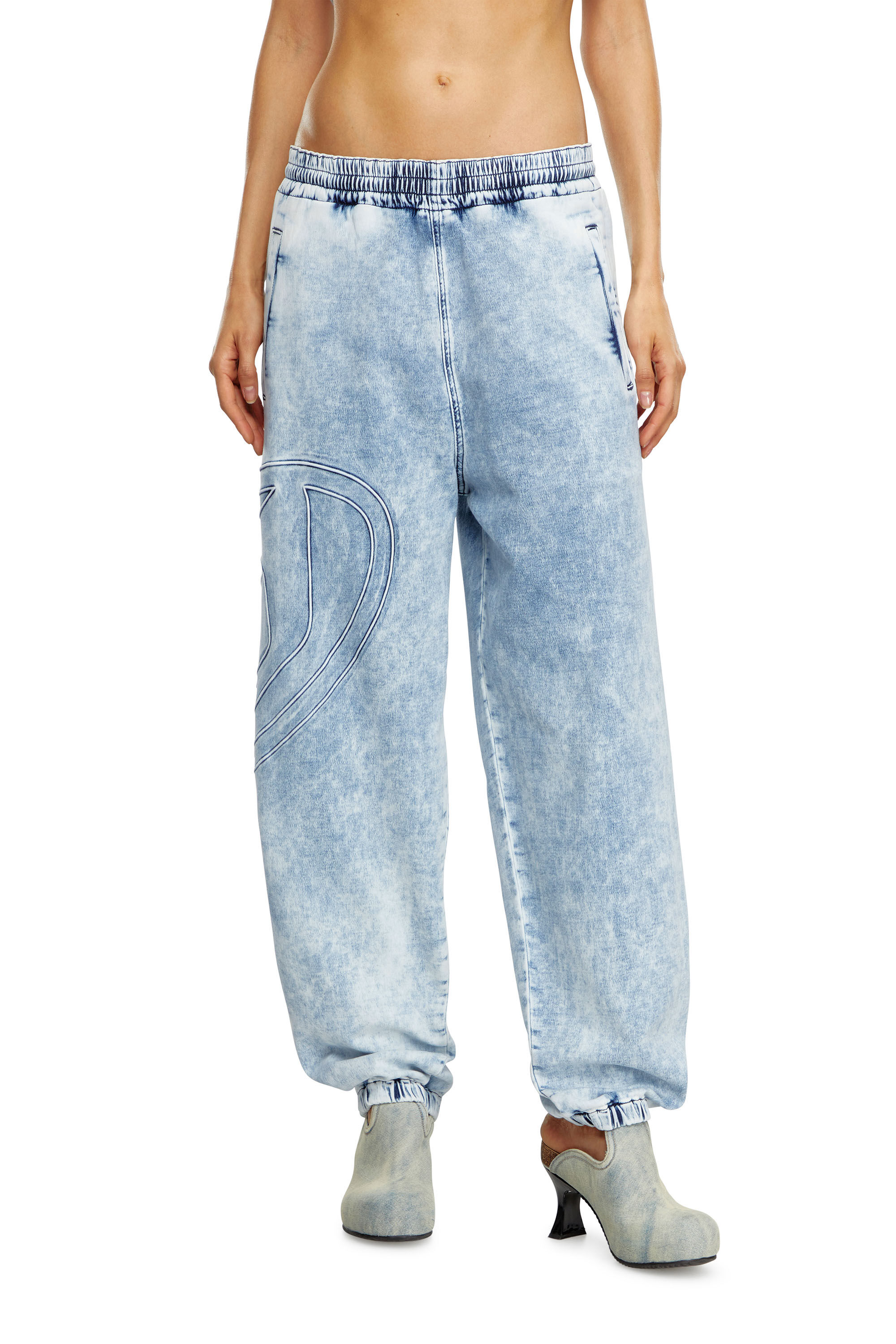 Diesel - Tapered D-Lab Track Denim 0CBDN, Light Blue - Image 6