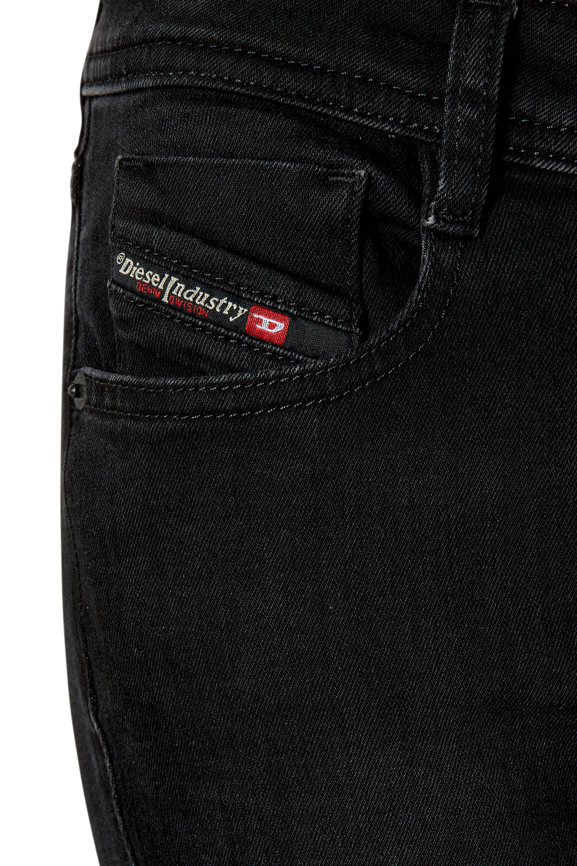 Diesel - 1969 D-Ebbey 0TFAS Bootcut and Flare Jeans, Black/Dark grey - Image 5