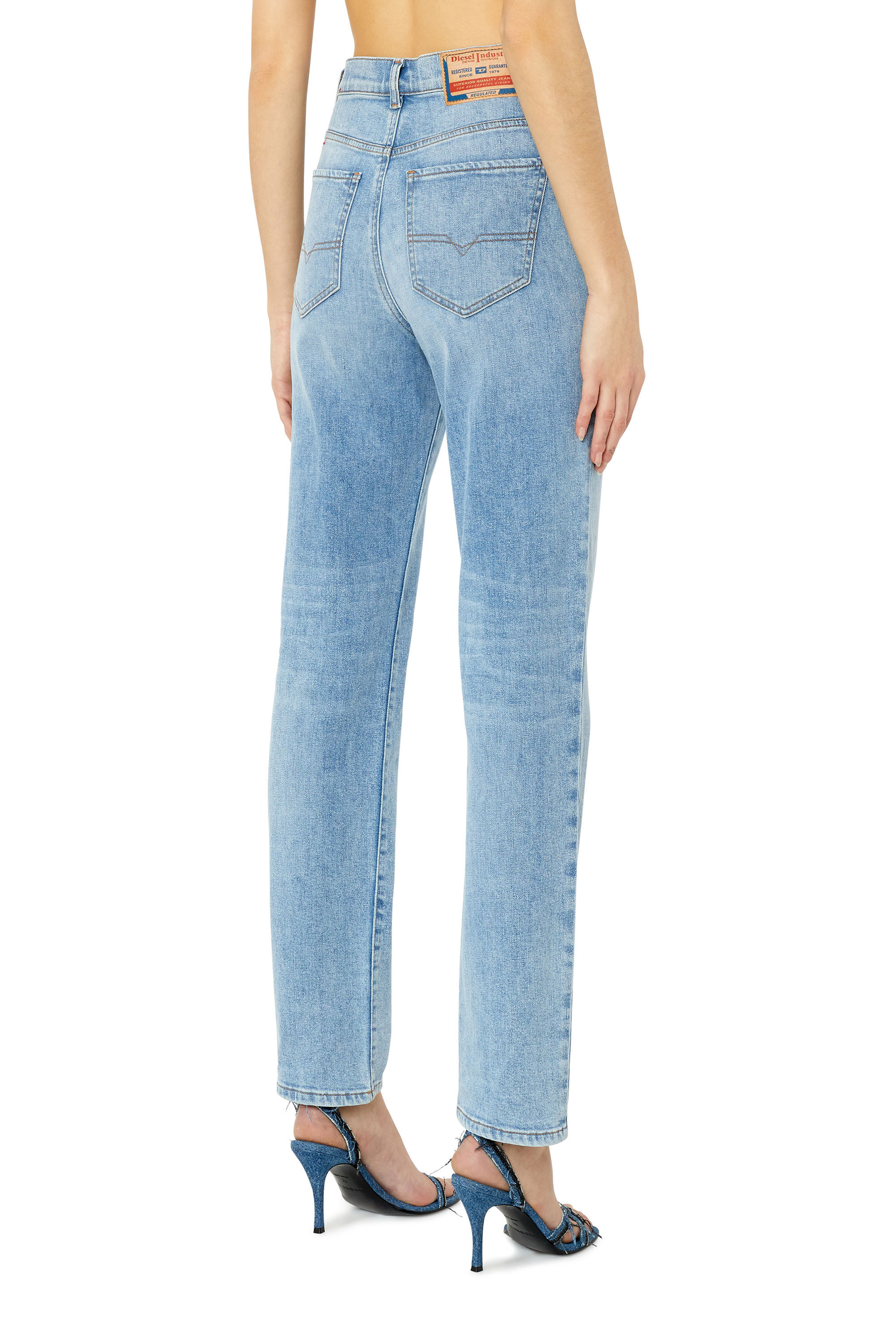 Diesel - 1956 D-Tulip 09F41 Straight Jeans, Light Blue - Image 4