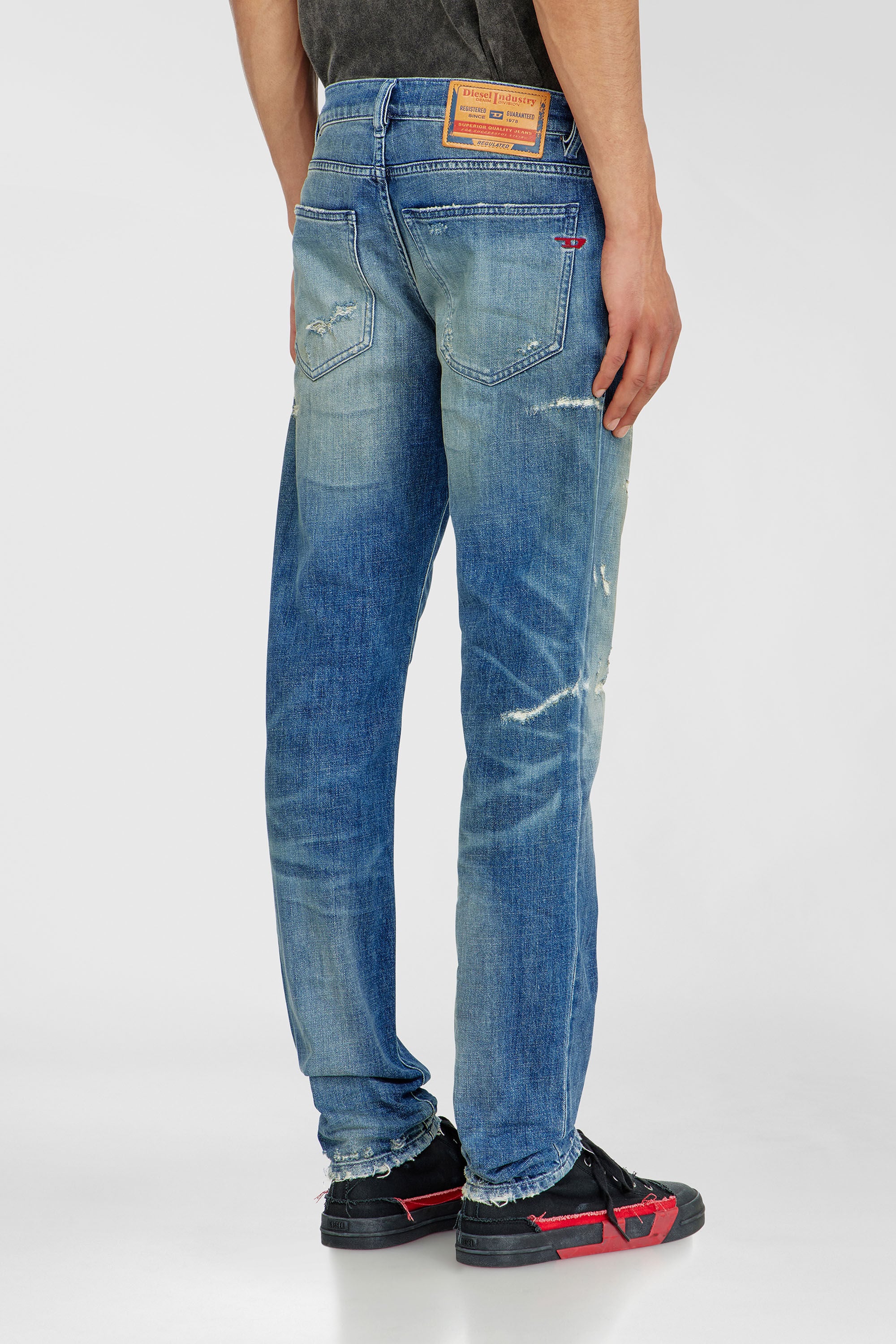 Diesel - Man's Slim Jeans 2019 D-Strukt 007EN, Medium blue - 5