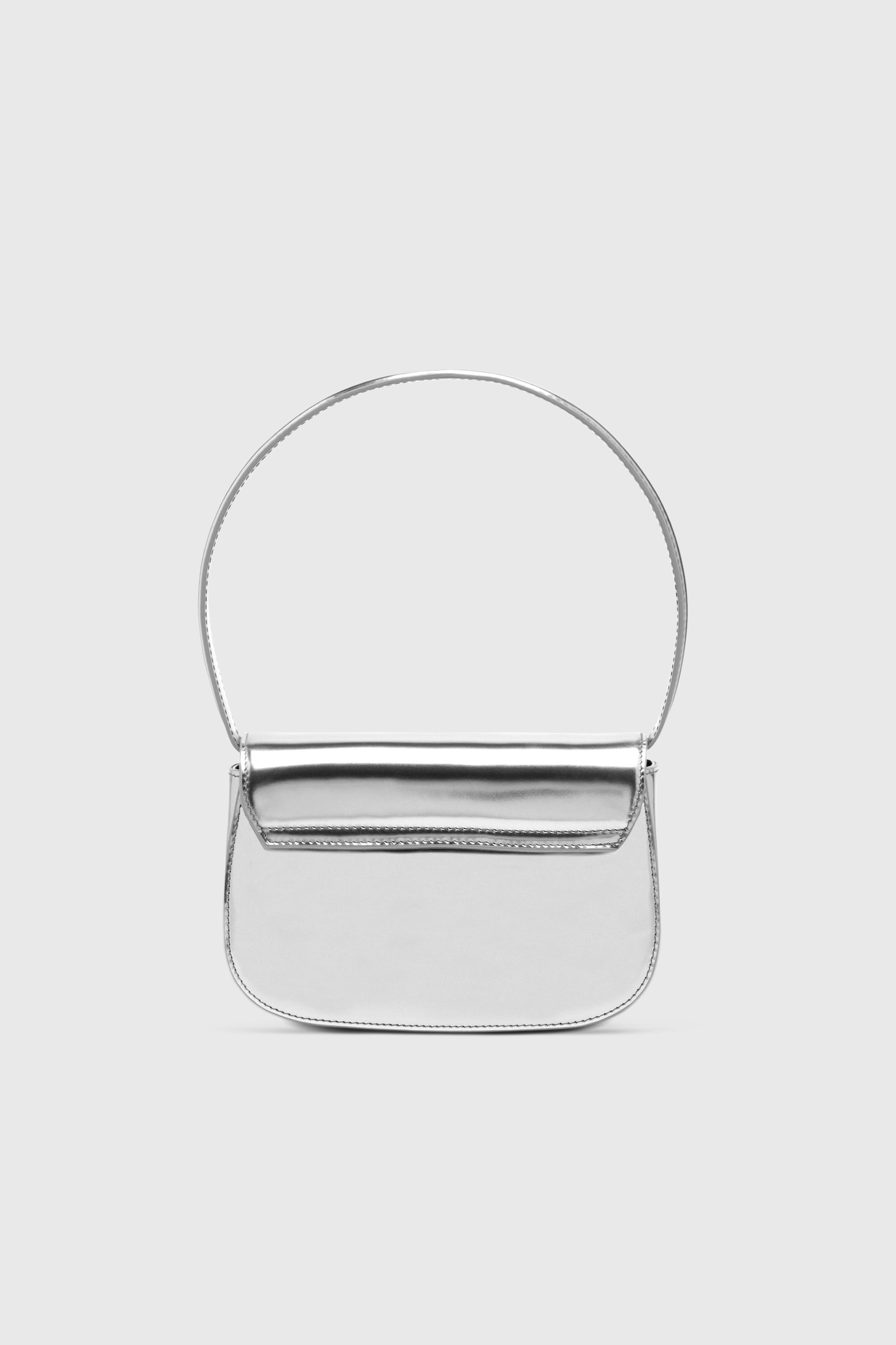 Diesel - 1DR, Woman's 1DR-Iconic shoulder bag in mirrored leather in Silver - 3