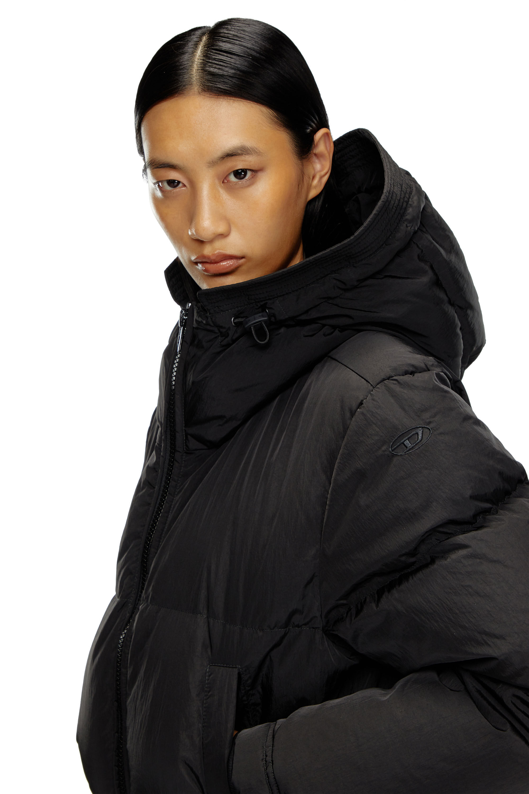 Diesel black puffer jacket shop