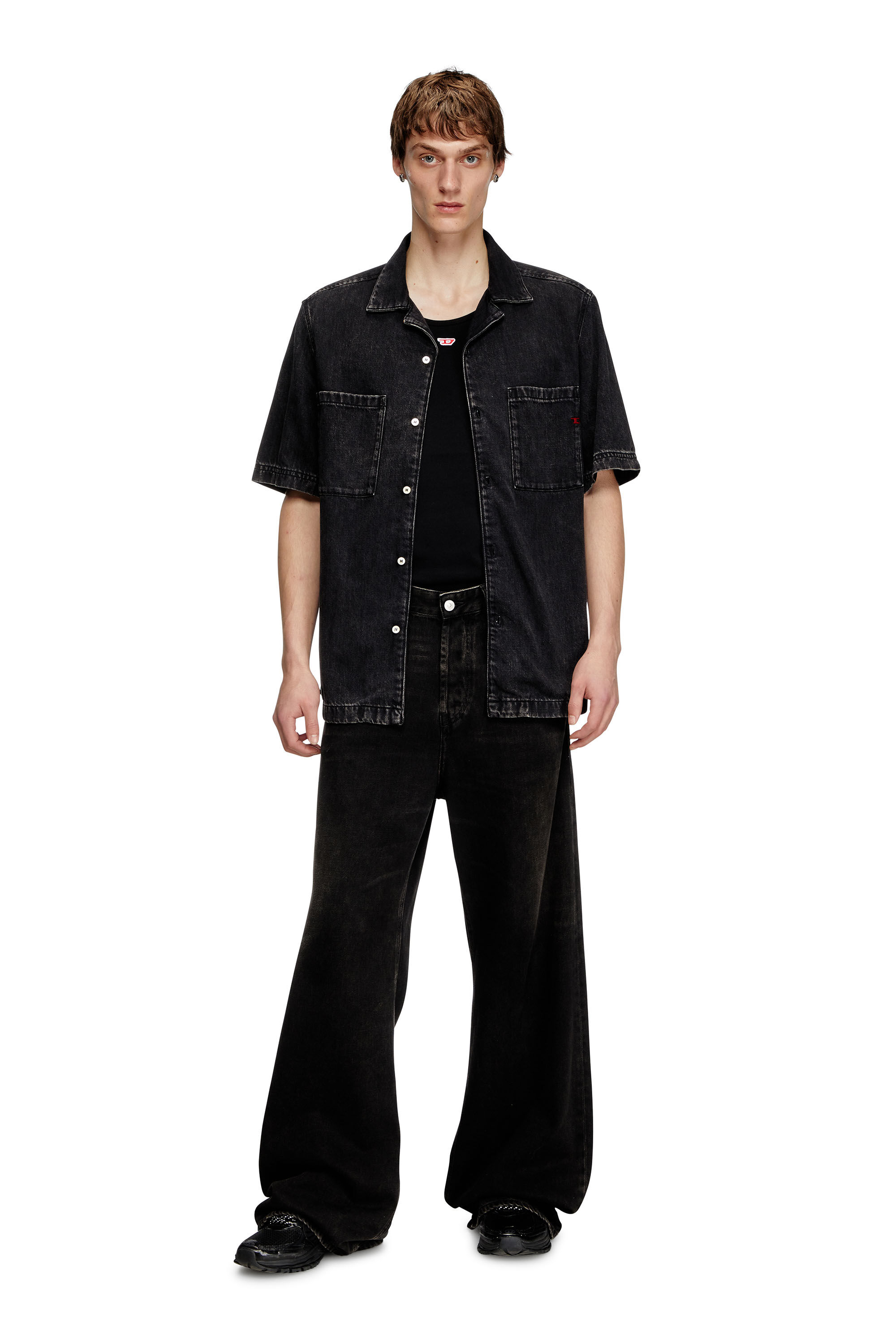 【新品・国内即発】DIESEL A03533 068KE 02 D-PAROSHORT シャツ Diesel D-PAROSHORT SHIRT Black | BSTN Store