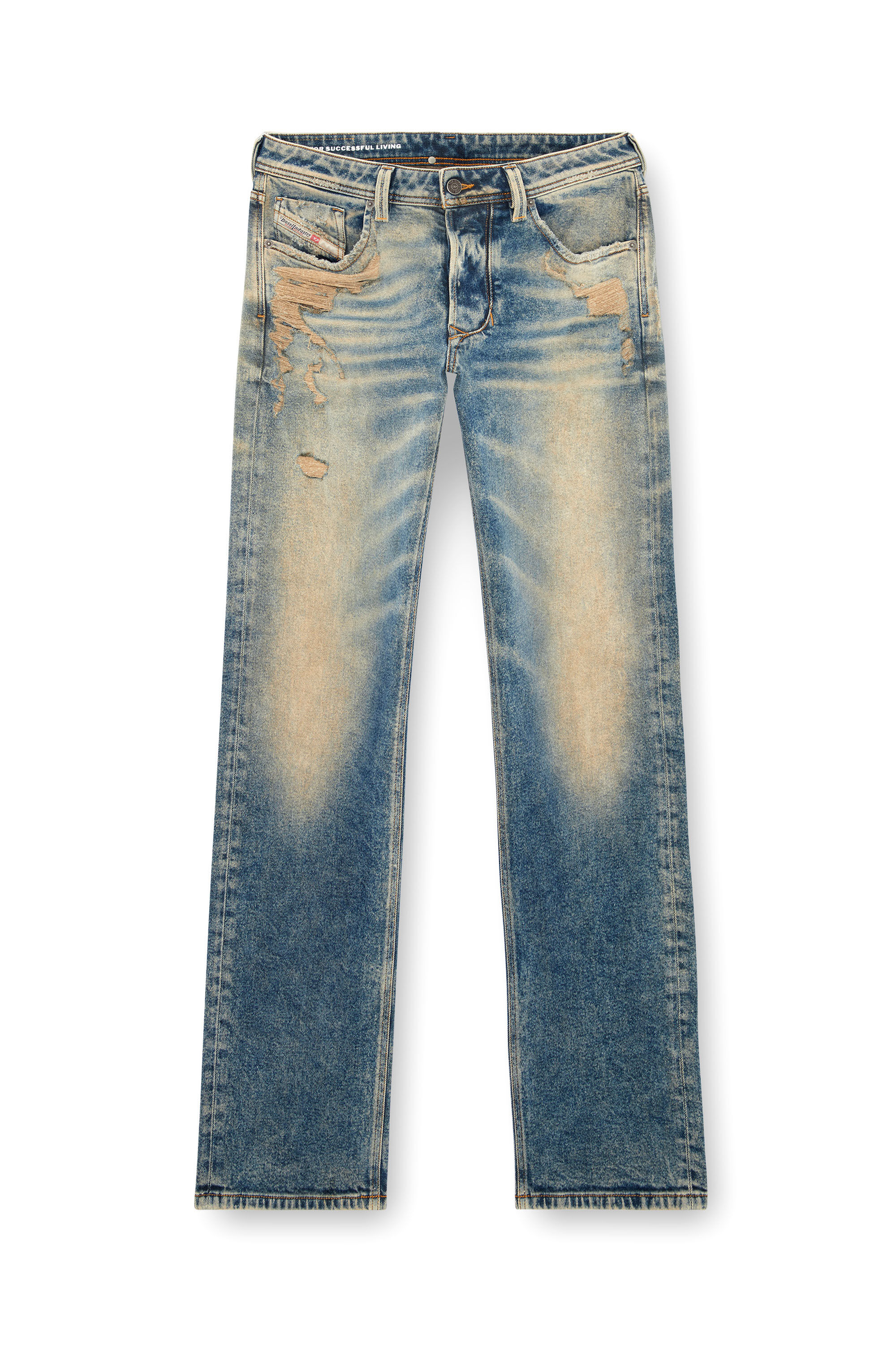 Diesel - Man's Straight Jeans 1985 Larkee 09K32, Medium blue - 2