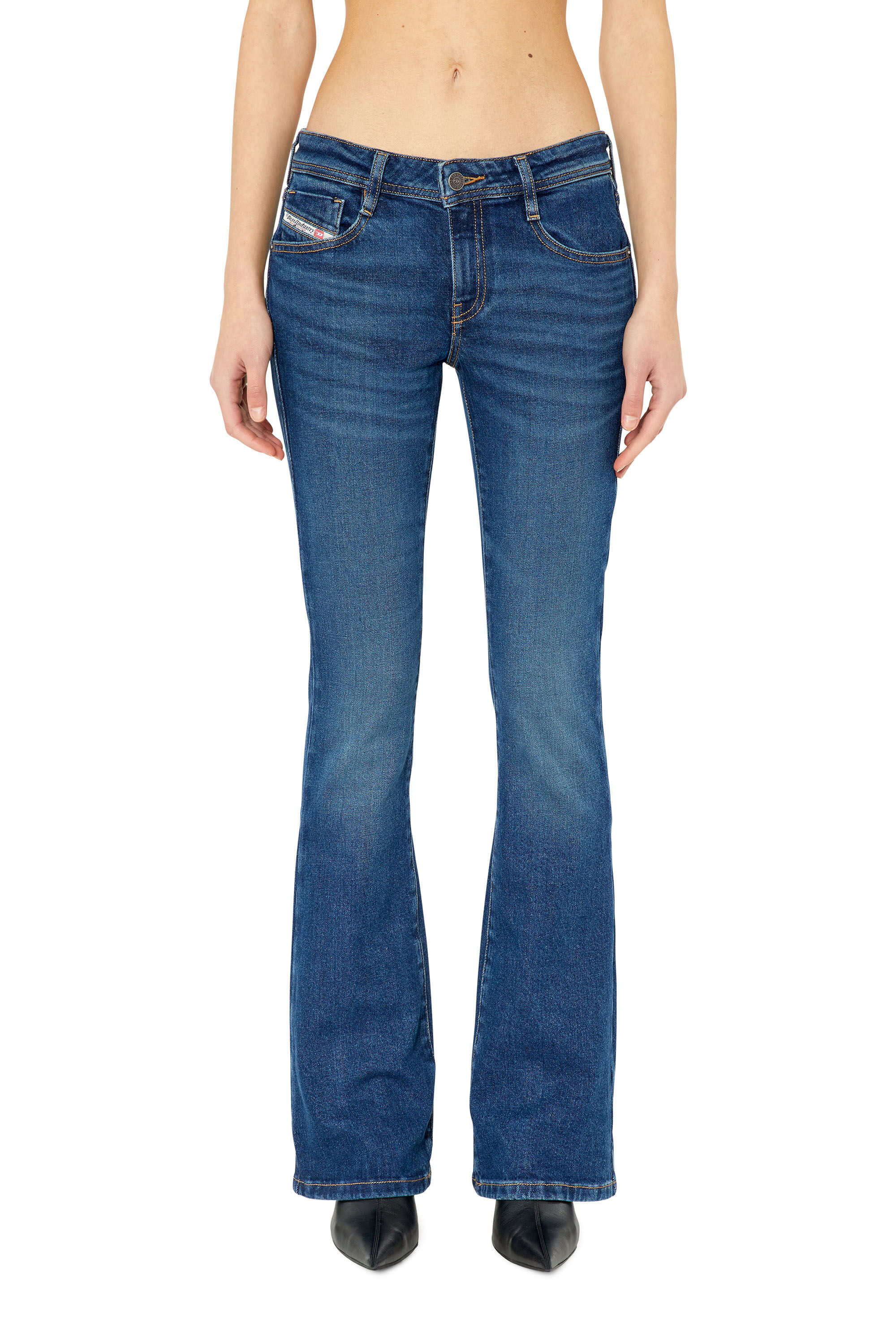 Diesel - 1969 D-Ebbey 0GYCS Bootcut and Flare Jeans, Dark Blue - Image 3