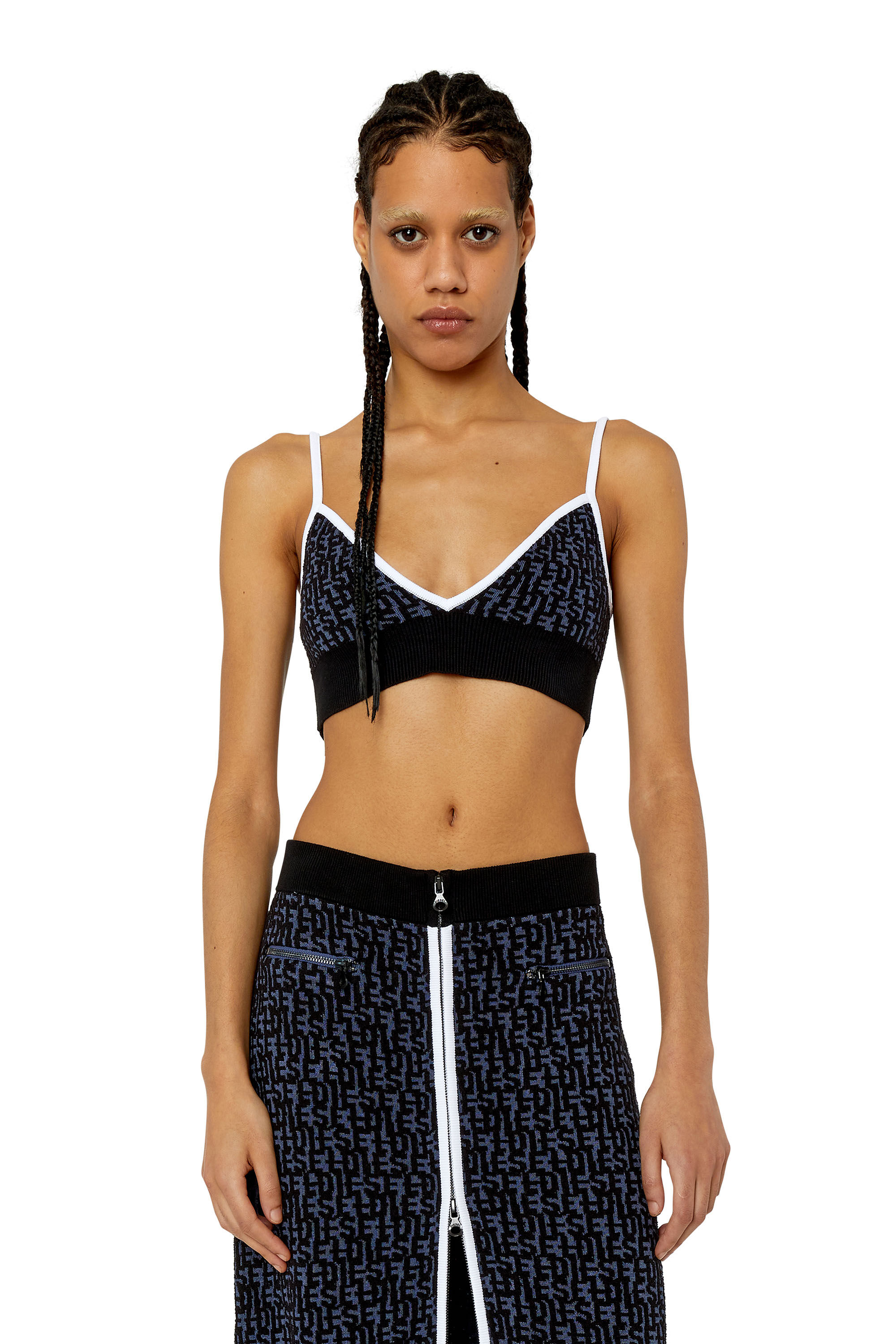 Diesel - M-ATHILDE-TOP, Black/Blue - Image 3