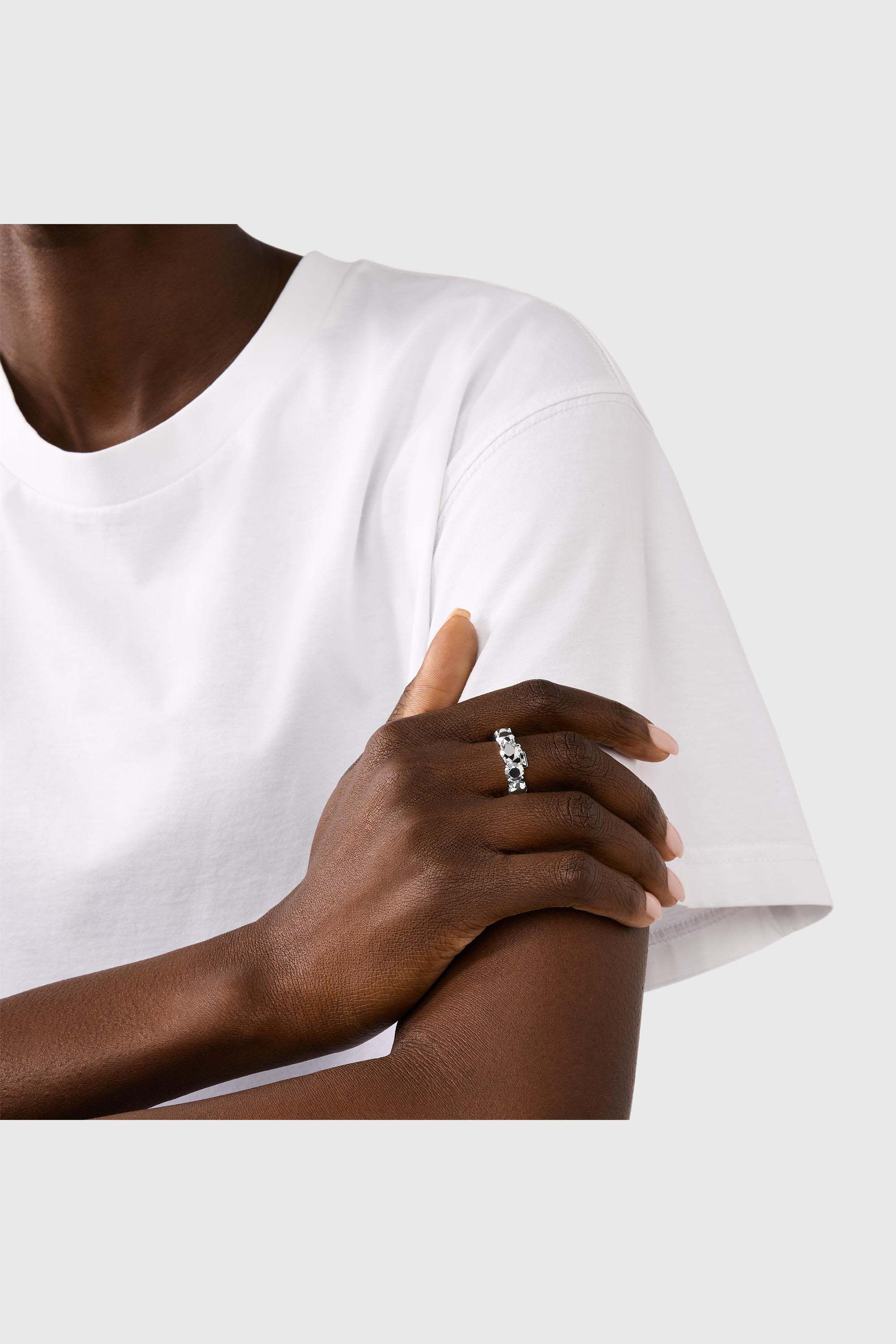 Diesel - DL1359040 STERLING SILVER JEWEL, Unisex's Sterling Silver Band Ring in Silver - 4