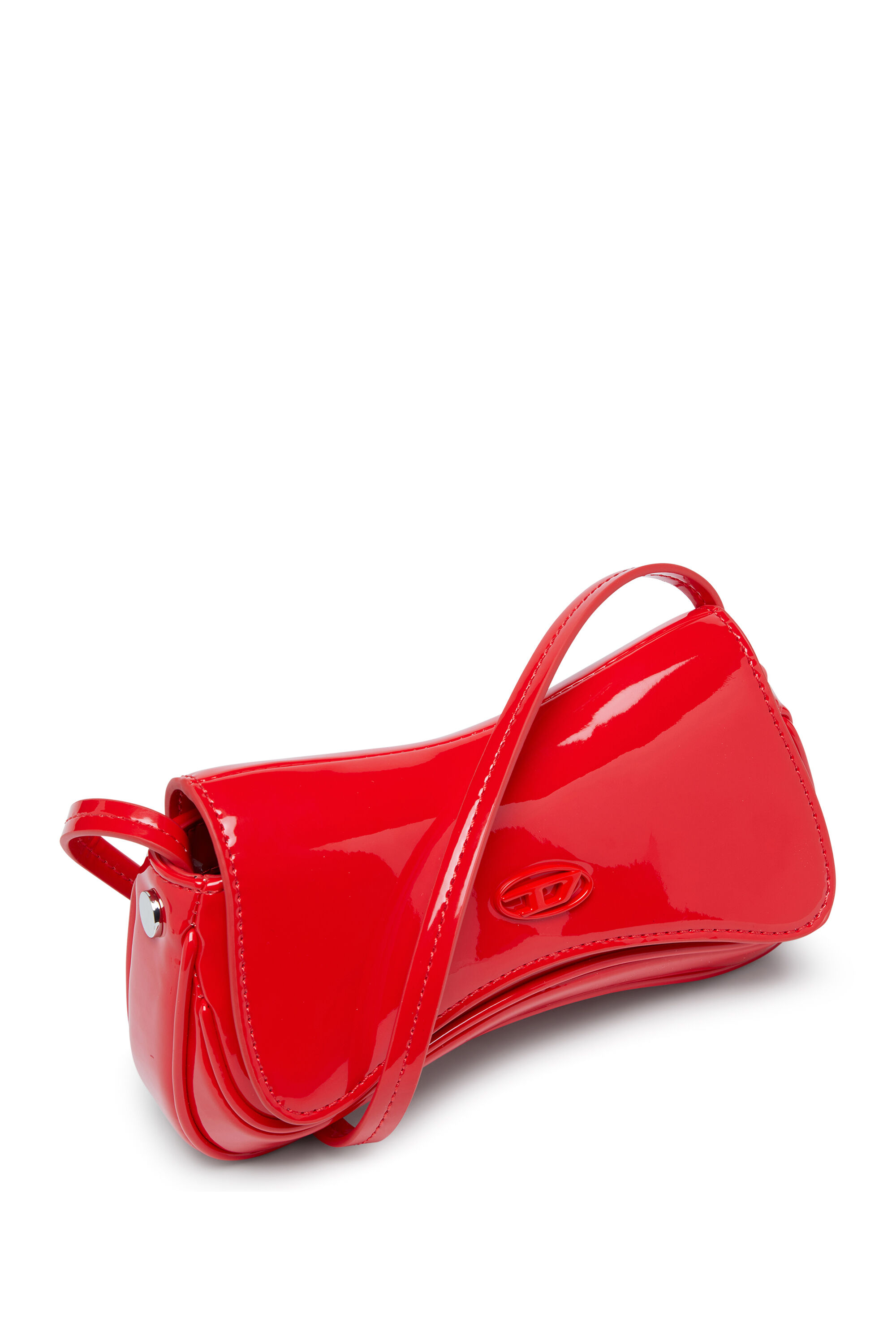 Diesel - PLAY CROSSBODY XS, Woman's Play-Small crossbody bag glossy in Red - 6
