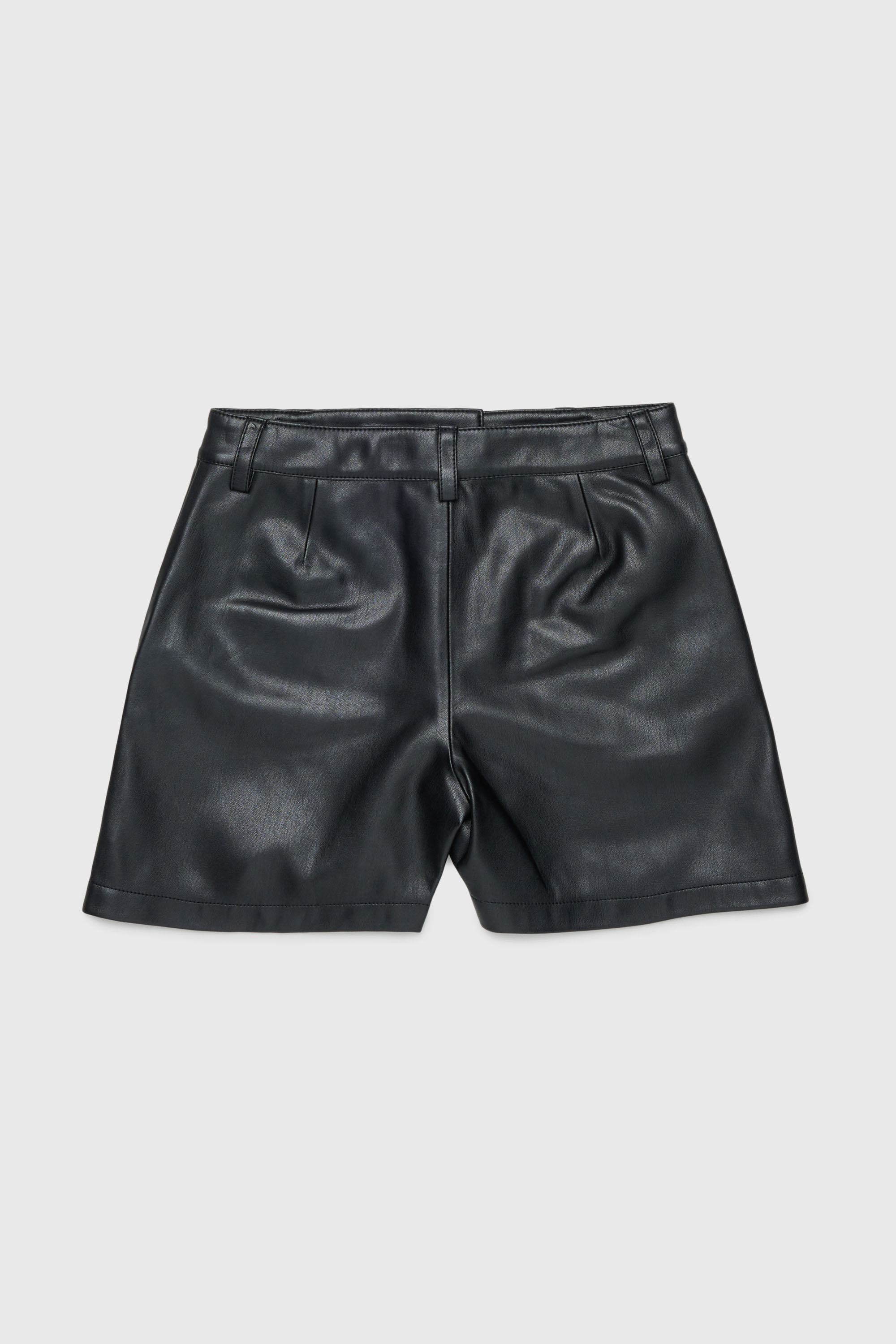 Diesel - PJENNY, Woman's Shorts in coated fabric in Black - 2
