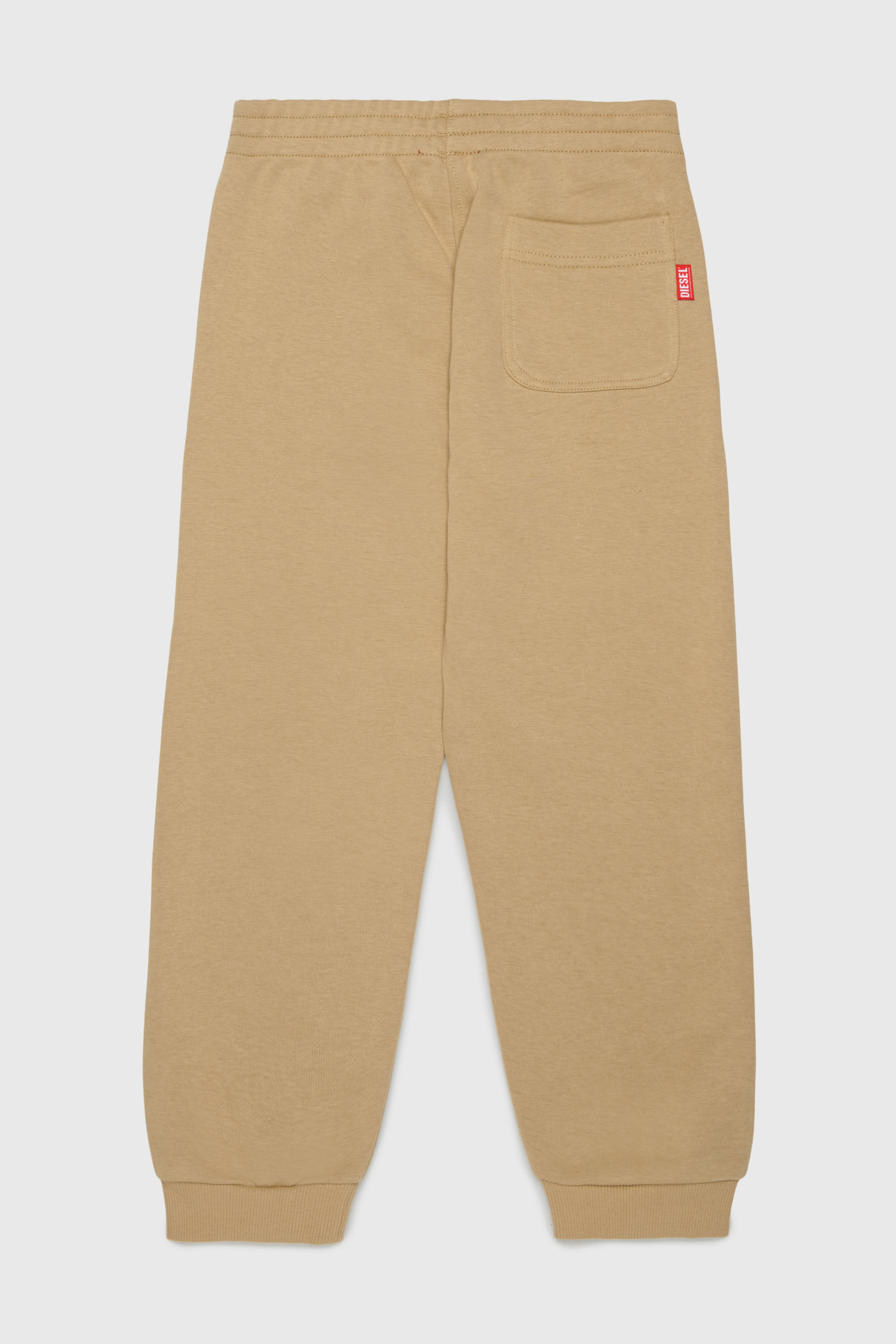 Diesel - PRES, Man's Sweatpants with cut-off logo print in Brown - 2