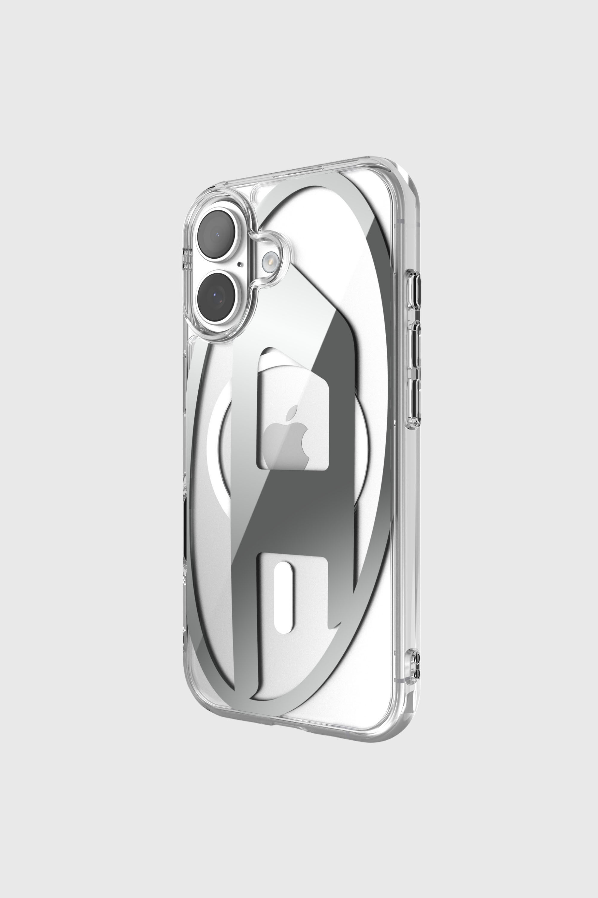 Diesel - 60411 AOP CASE, Unisex's Oval D metallic case with magsafe for iPhone 17 in Grey - 3