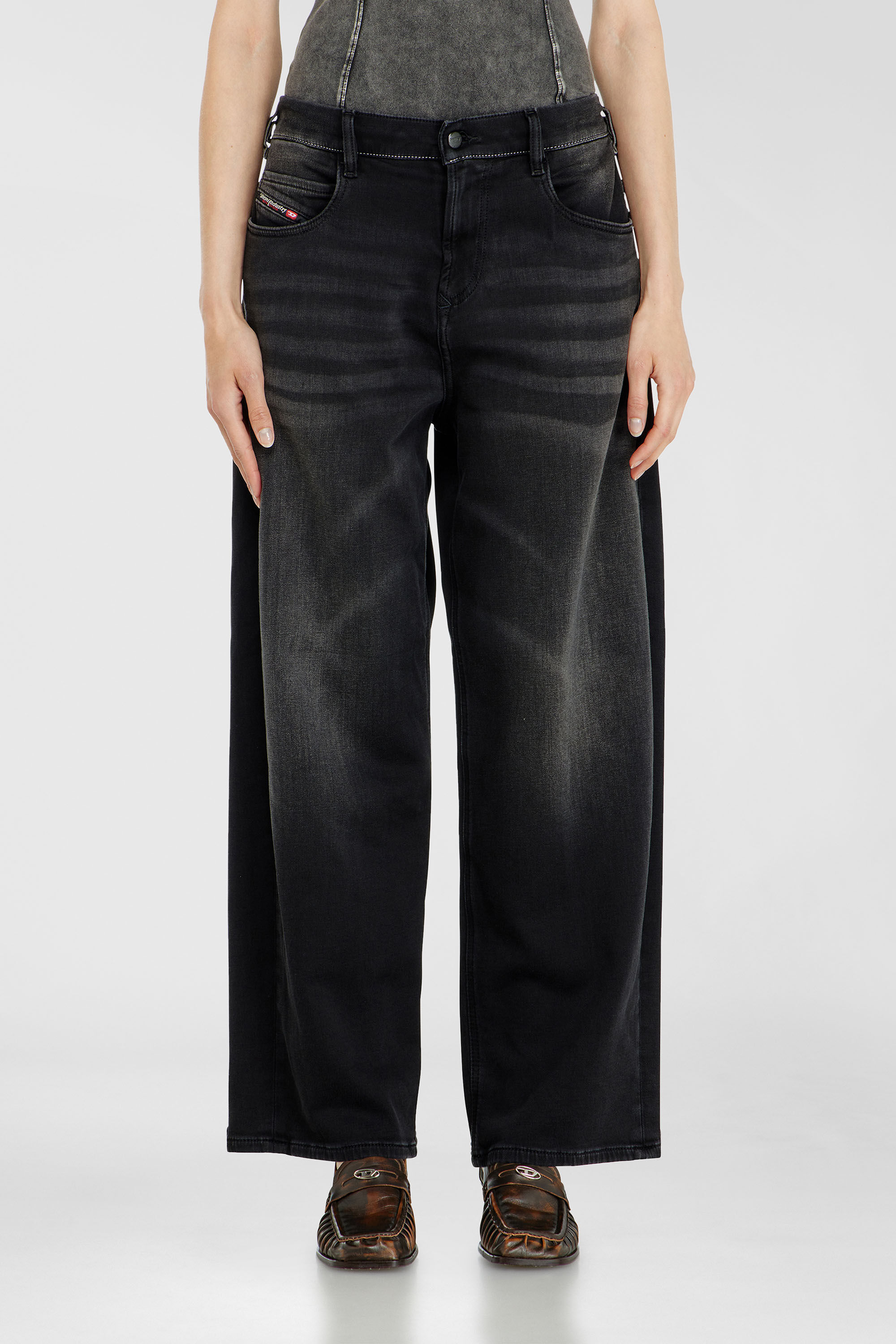 Diesel - Unisex's Relaxed 2097 D-Enim-M Joggjeans&reg; 09P90, Black/Dark grey - 4