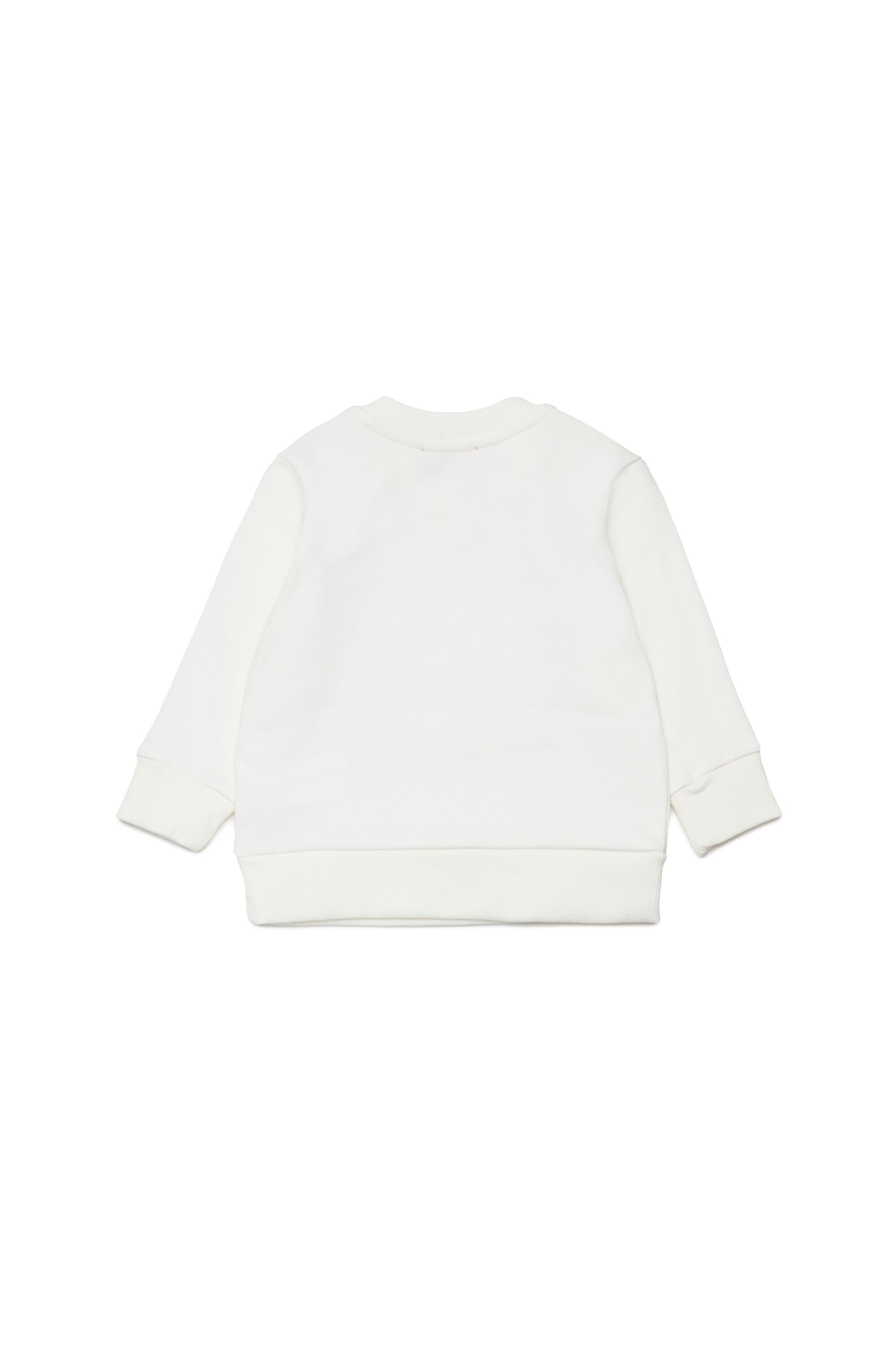 Diesel - SWIRB, Man's Sweatshirt with optical print in White - 2