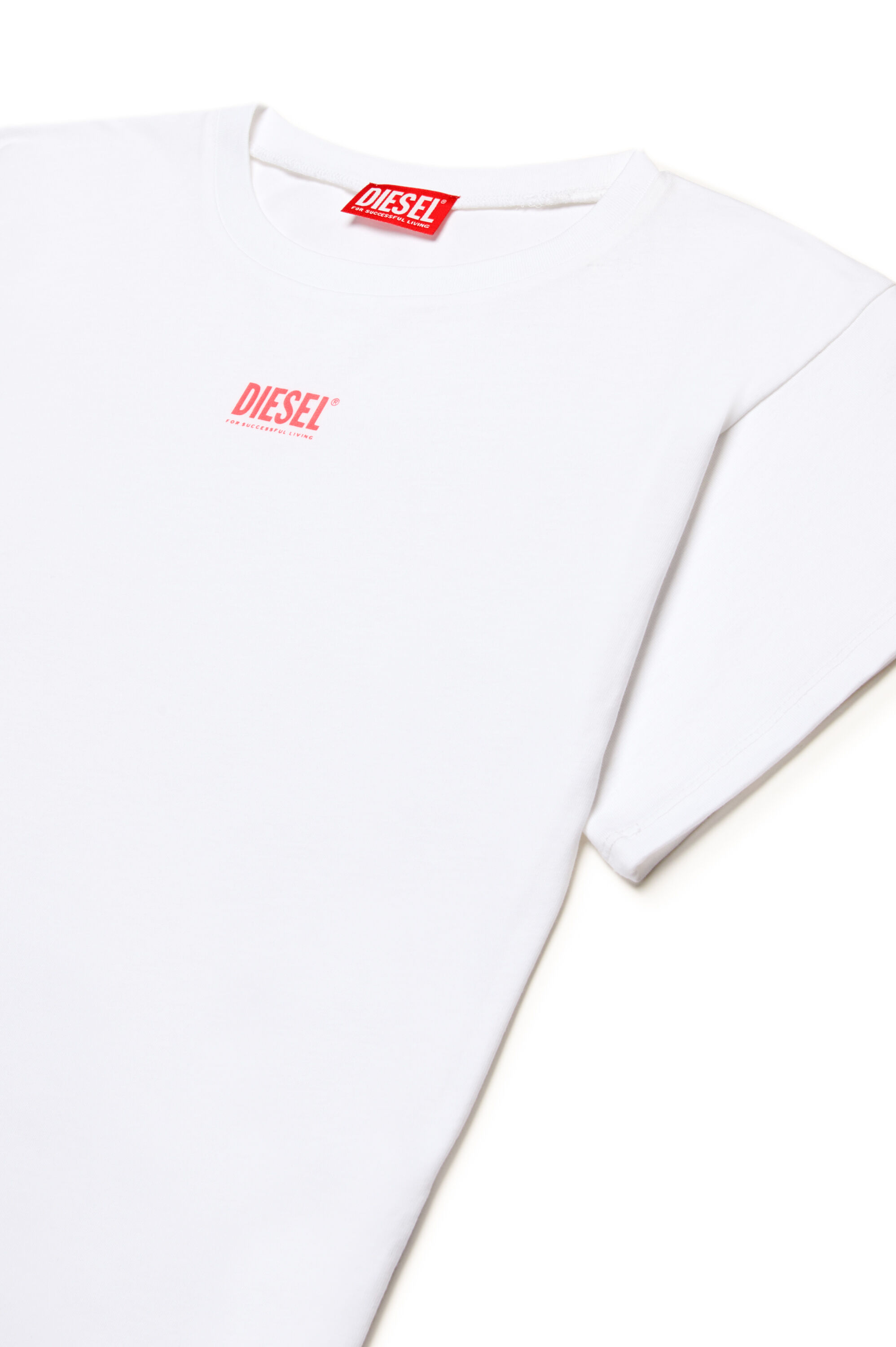Diesel - MCUTIS, Woman's Beach dress with small logo in White - 3