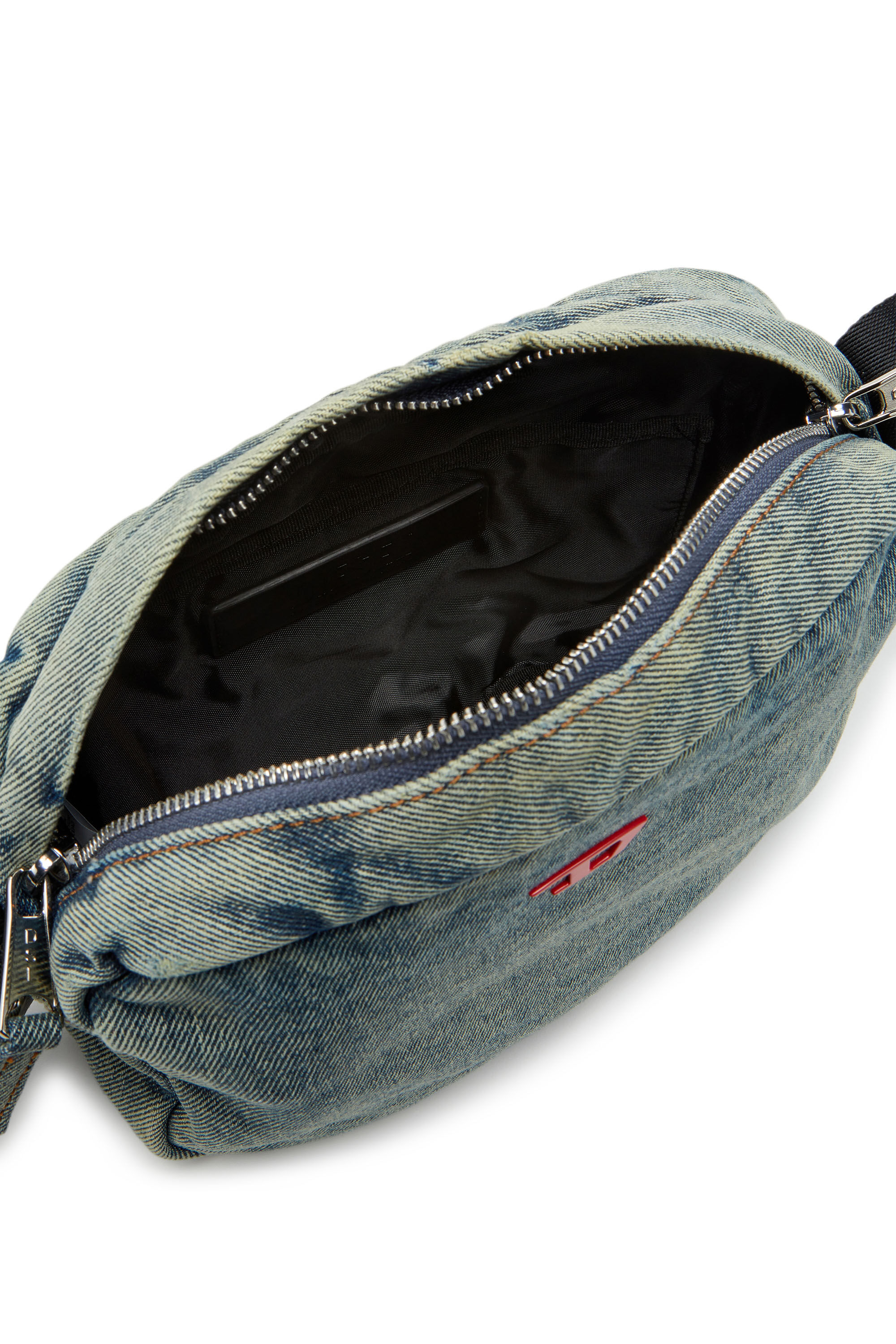 Diesel - RAVE CAMERA BAG X, Man's Rave-Camera bag in solarised denim in Blue - 2