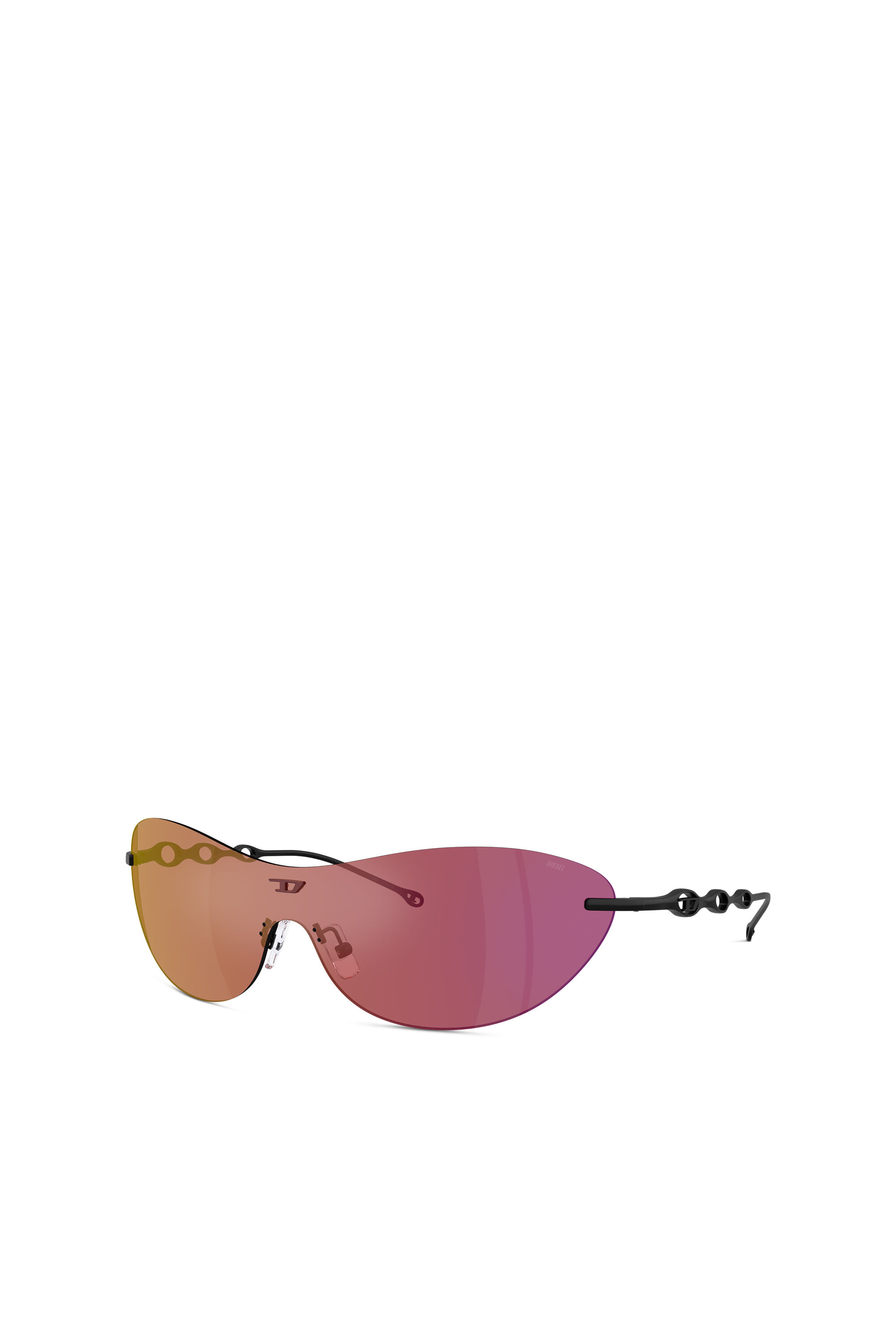 Diesel - 0DL1006, Unisex's Iconic oval sunglasses in Dark Violet - 4