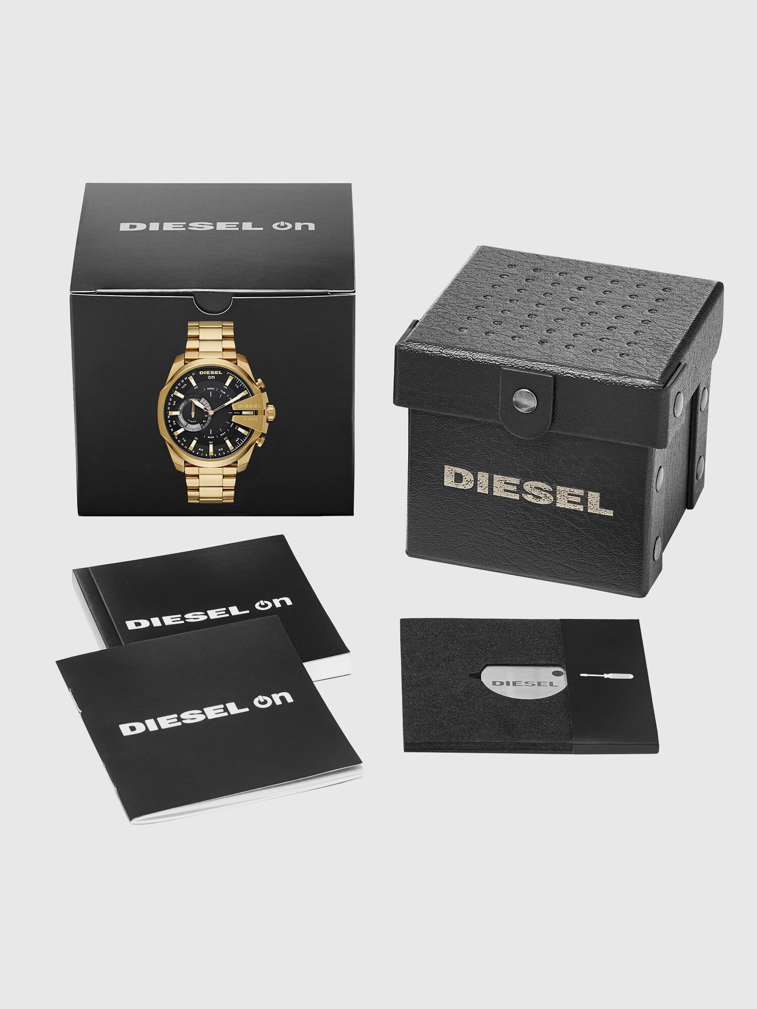 DT1013 Man Mega Chief Hybrid gold tone hybrid smartwatch Diesel