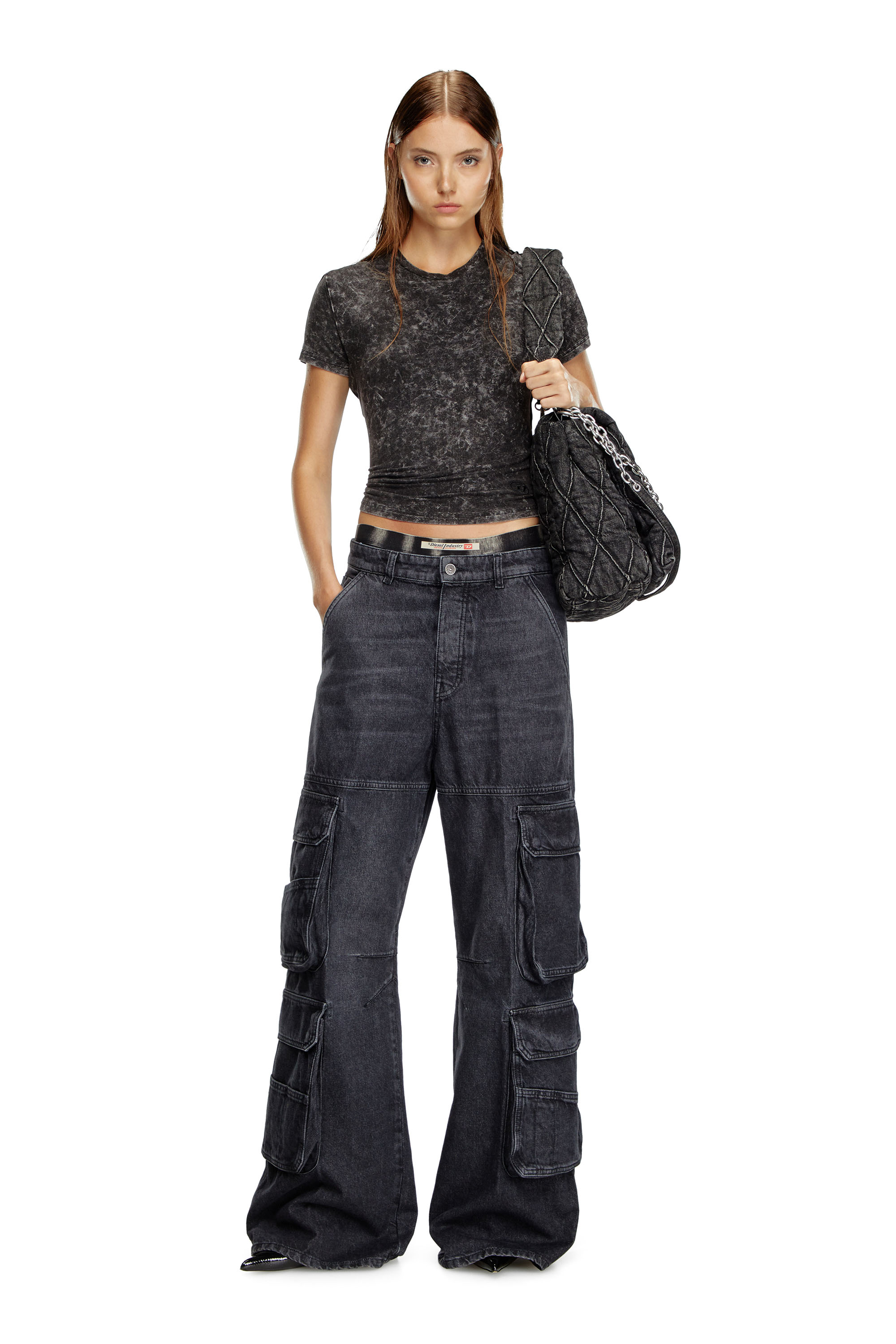 Relaxed Jeans 1996 D-Sire 0HLAA, Black/Dark grey Diesel - Woman's Relaxed Jeans 1996 D-Sire 0HLAA, Black/Dark grey - 1