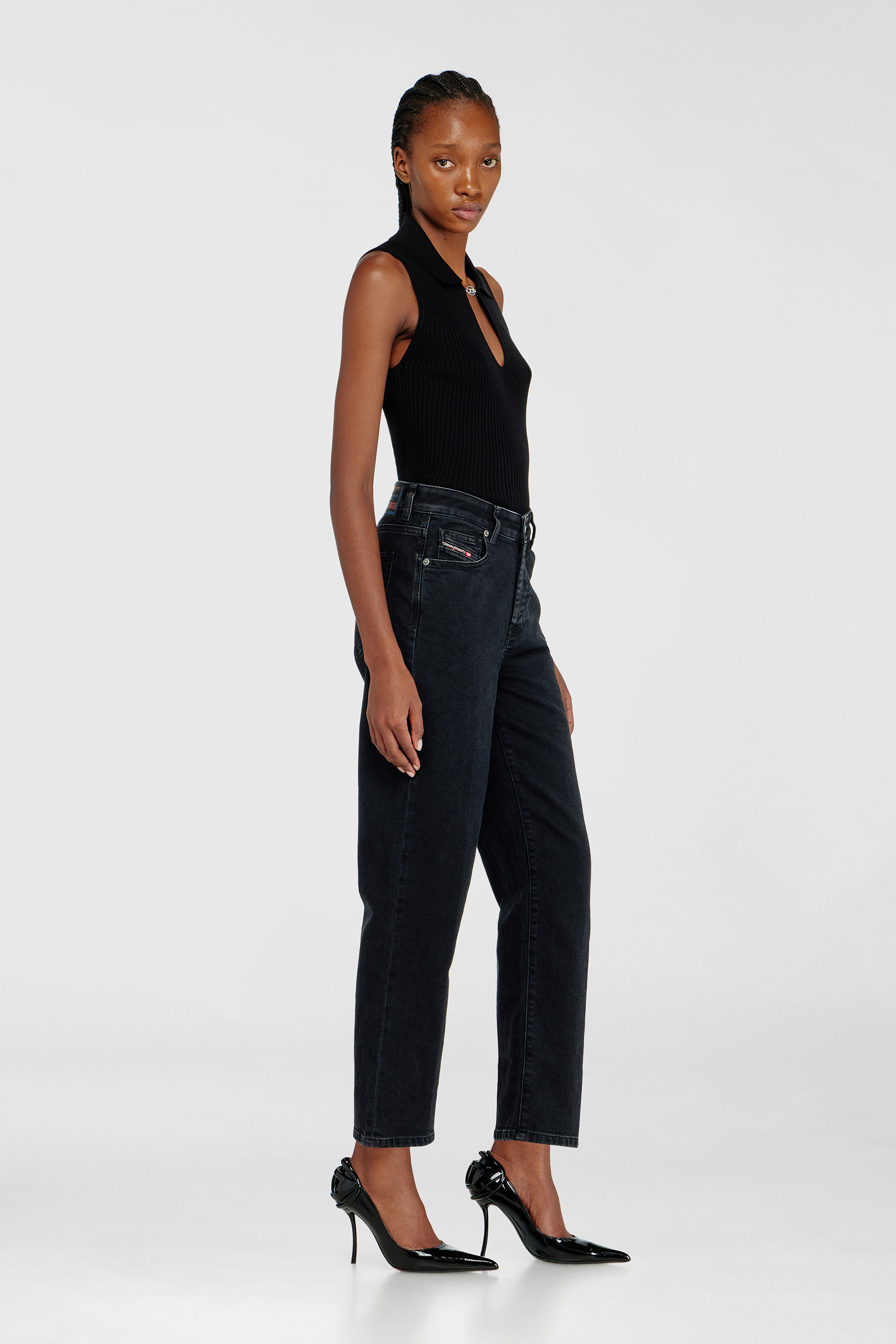 Diesel - Woman's Regular Jeans 1981 D-Went 09N89, Black/Dark grey - 2