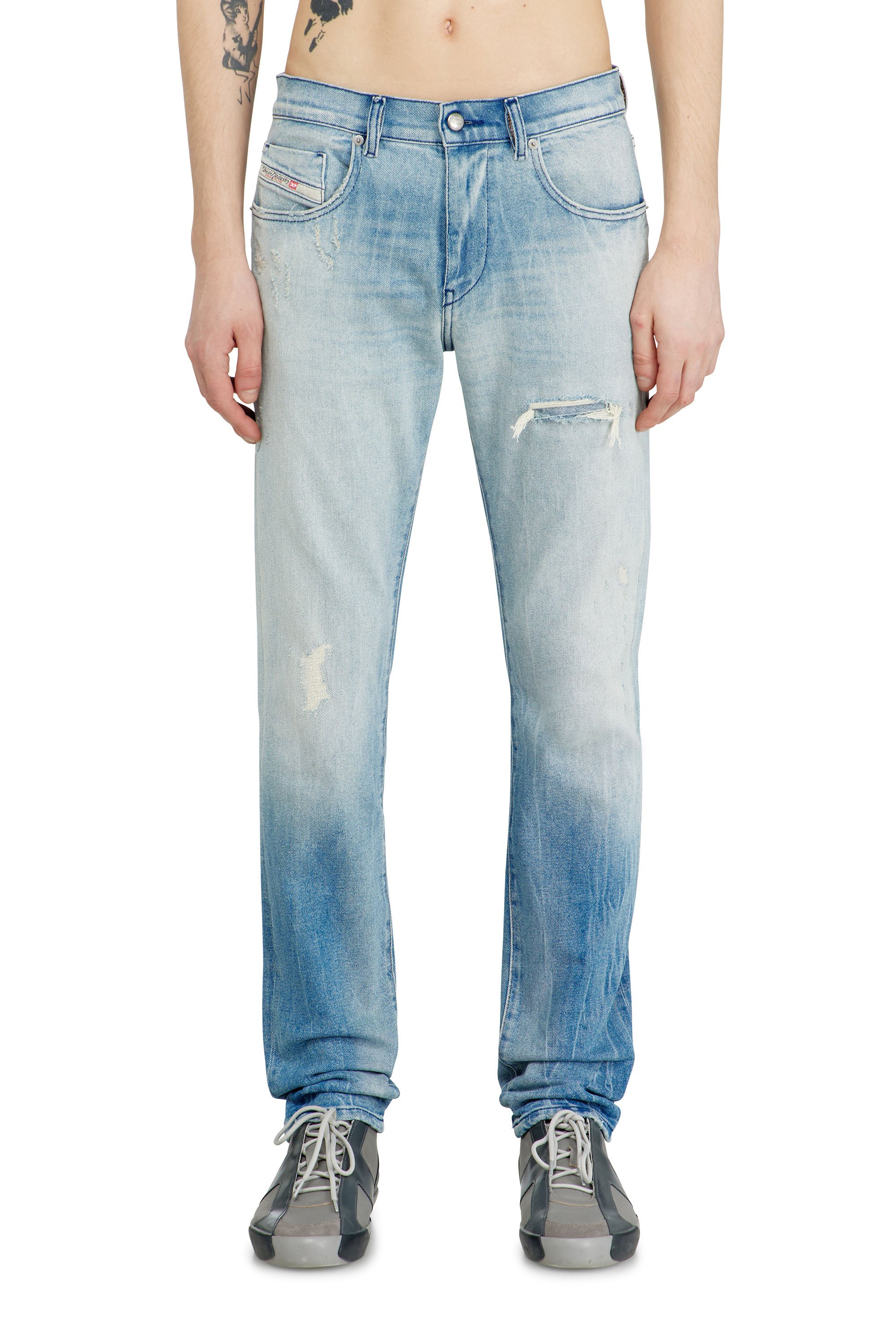 Diesel - Man's Slim Jeans 2019 D-Strukt 09N38, Light Blue - 2