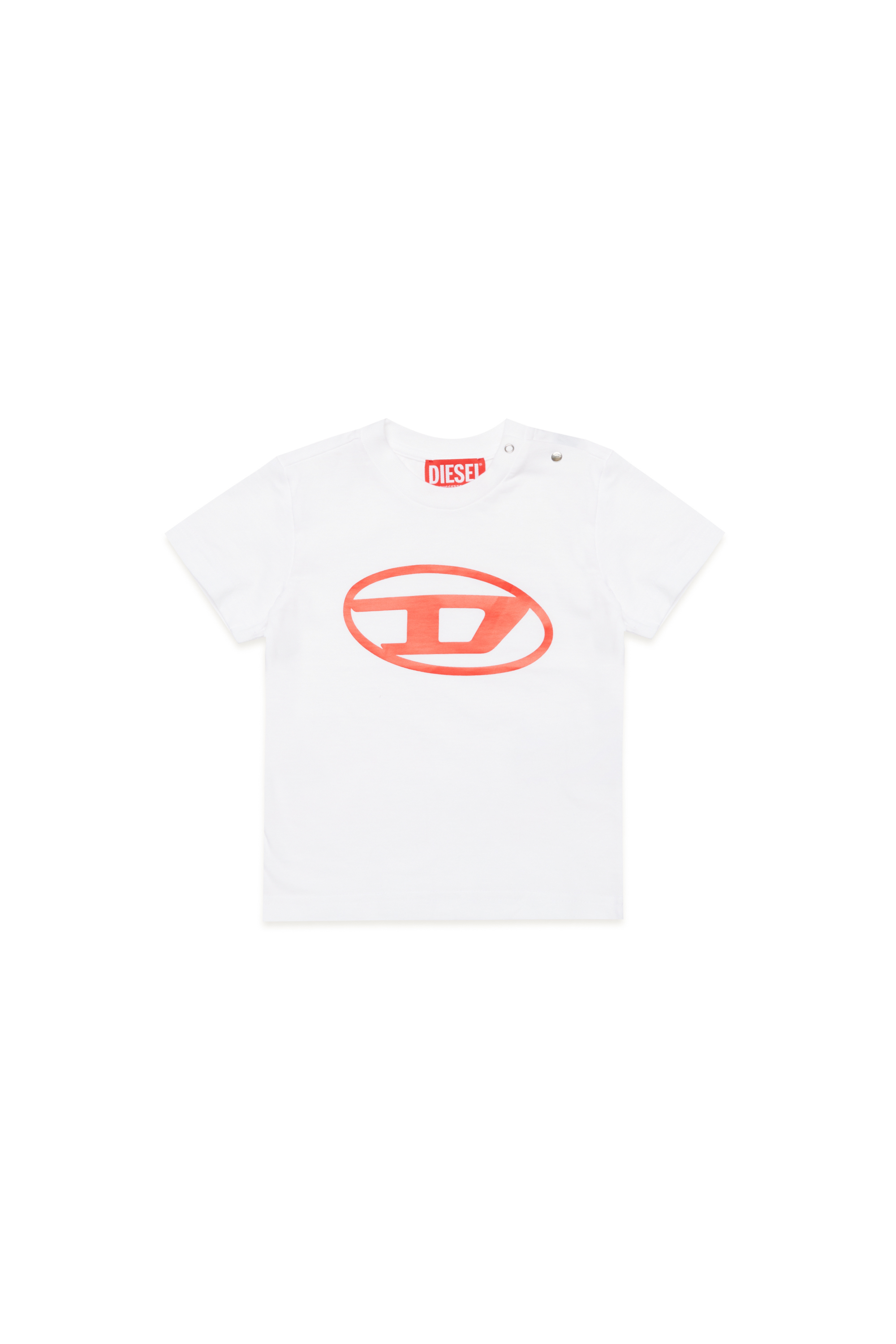 Diesel - TCERB, Unisex's T-shirt with Oval D logo in White - 1