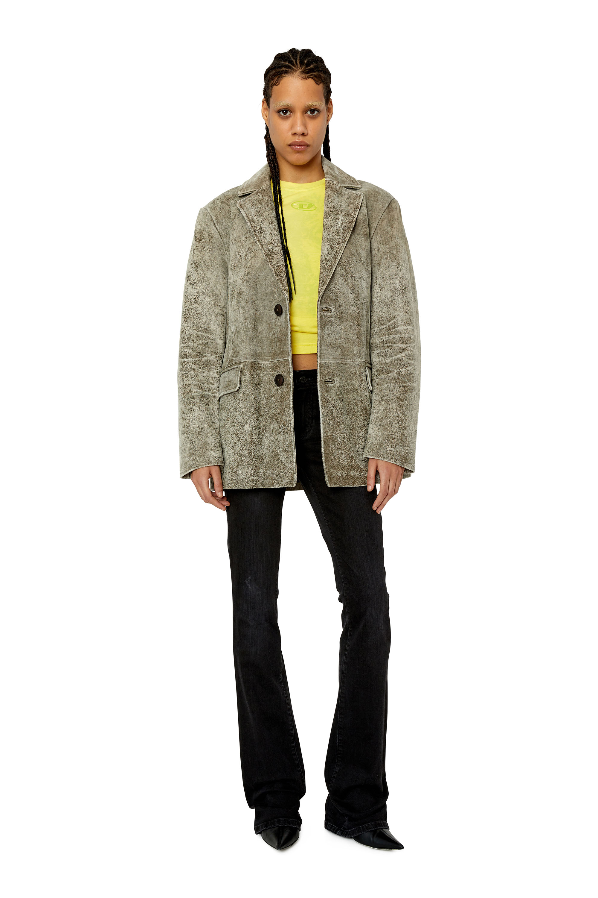 Diesel - 1969 D-Ebbey 0TFAS Bootcut and Flare Jeans, Black/Dark grey - Image 4