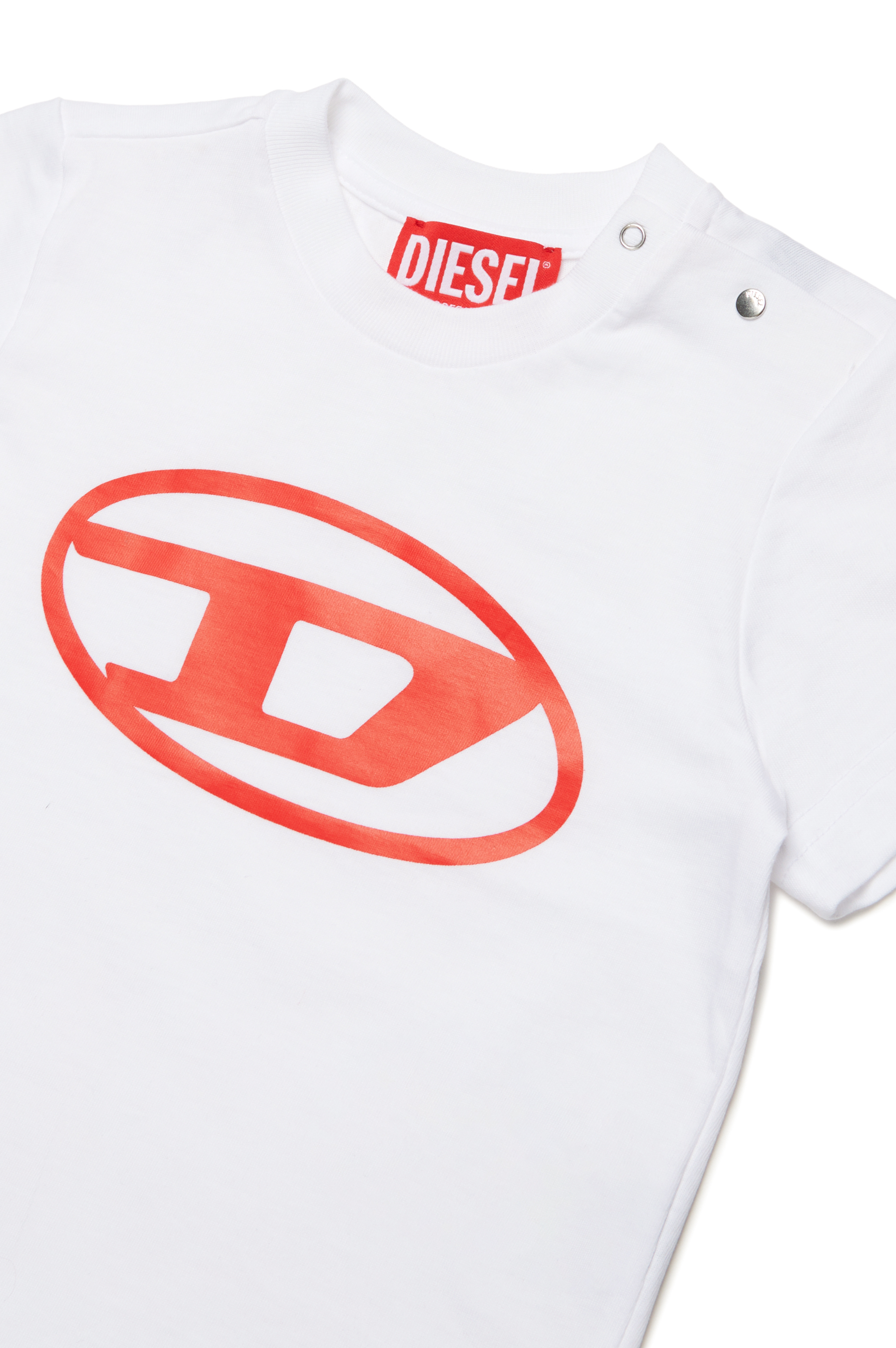 Diesel - TCERB, Unisex's T-shirt with Oval D logo in White - 3