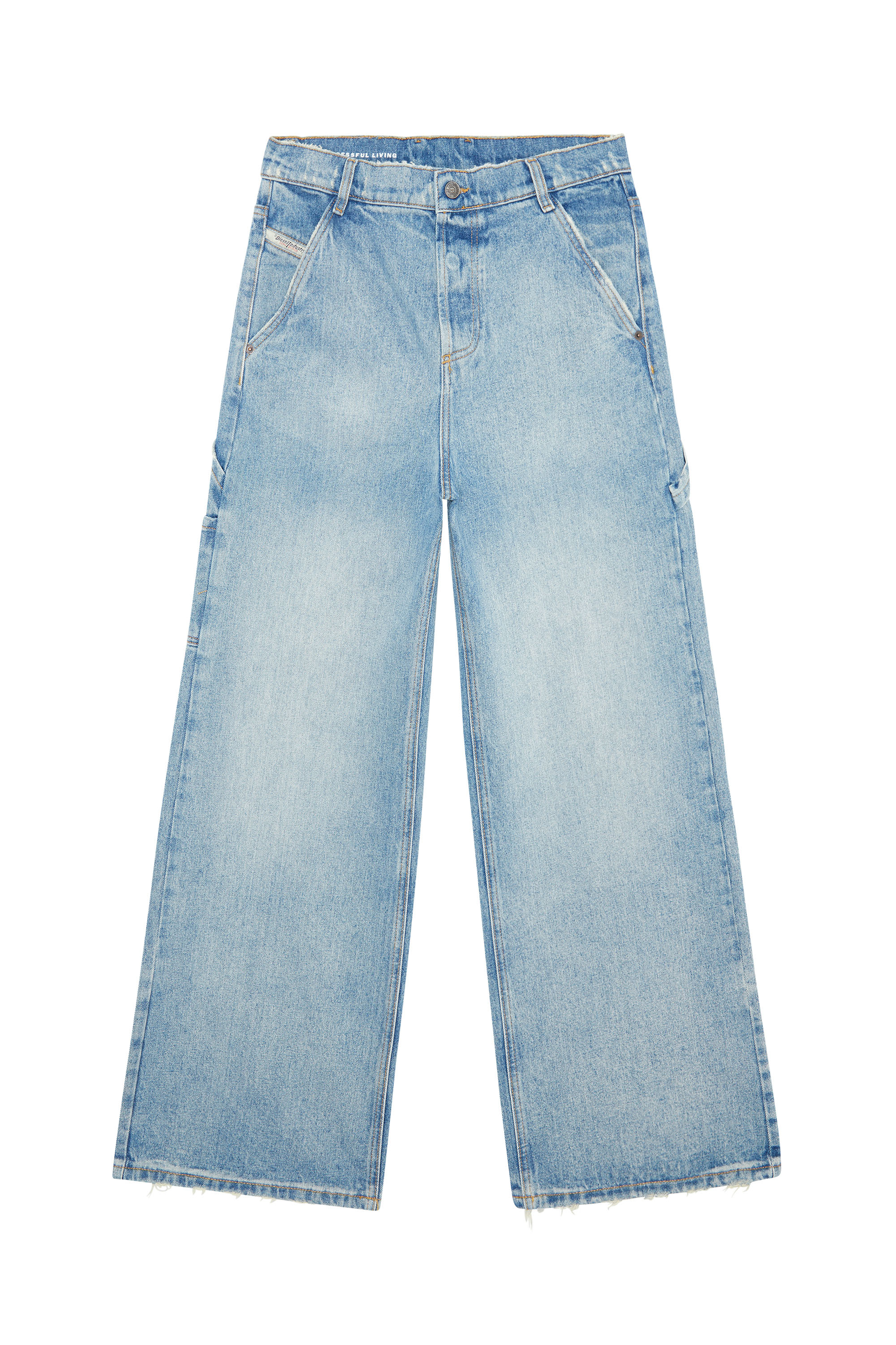 Diesel - D-Sire 0EMAG Straight Jeans, Light Blue - Image 3